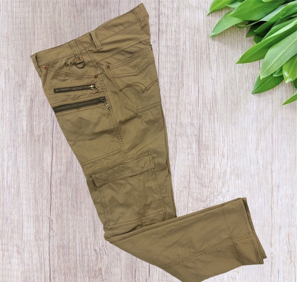 Lee 🔥Rare Lee Cooper Garment Service Label Utility Cargo Pants Size US 29 - 6 Thumbnail