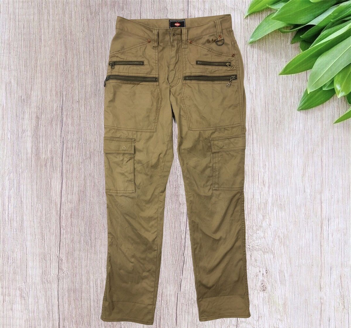 Lee 🔥Rare Lee Cooper Garment Service Label Utility Cargo Pants Size US 29 - 1 Thumbnail