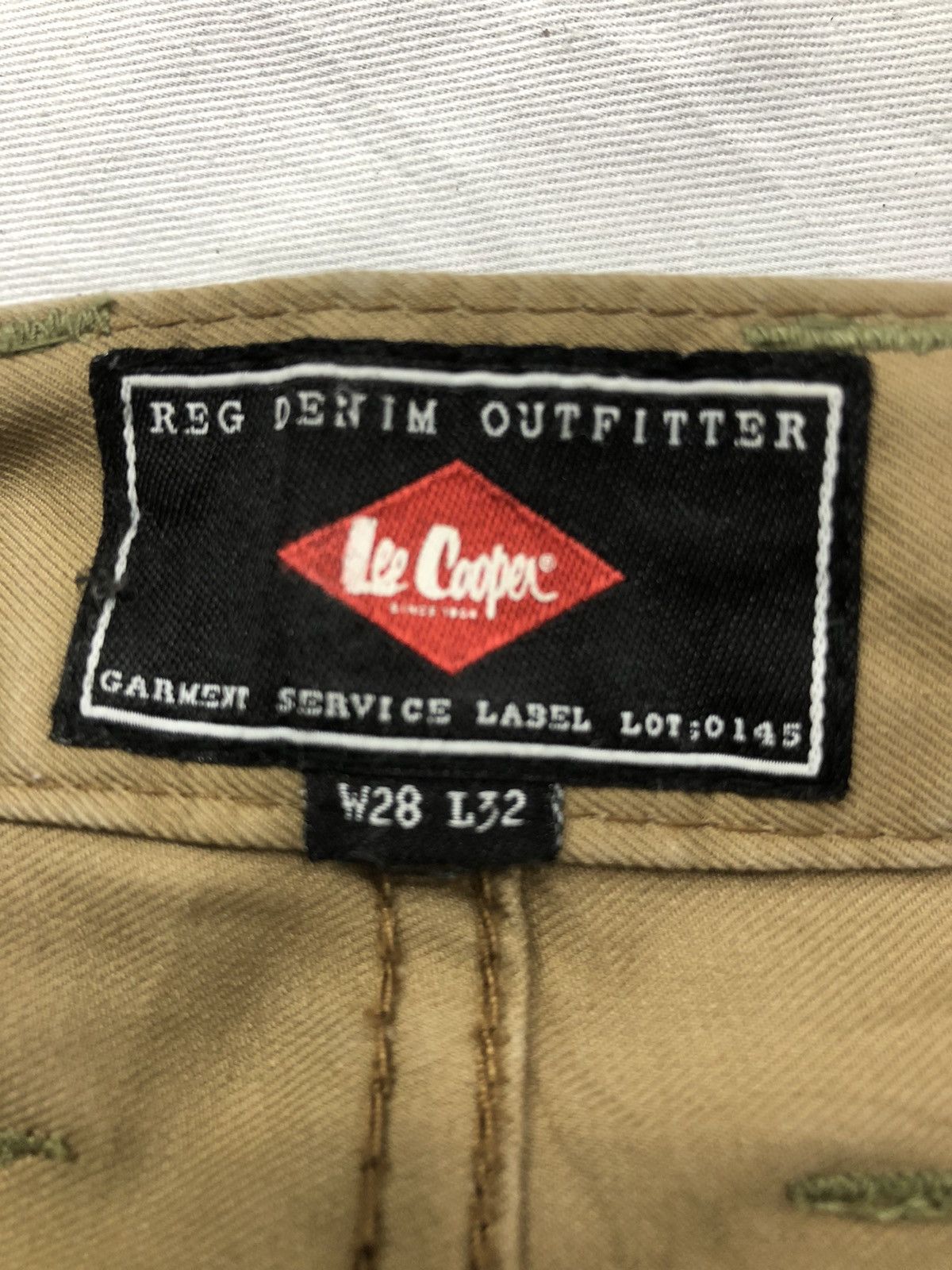 Lee 🔥Rare Lee Cooper Garment Service Label Utility Cargo Pants Size US 29 - 16 Thumbnail