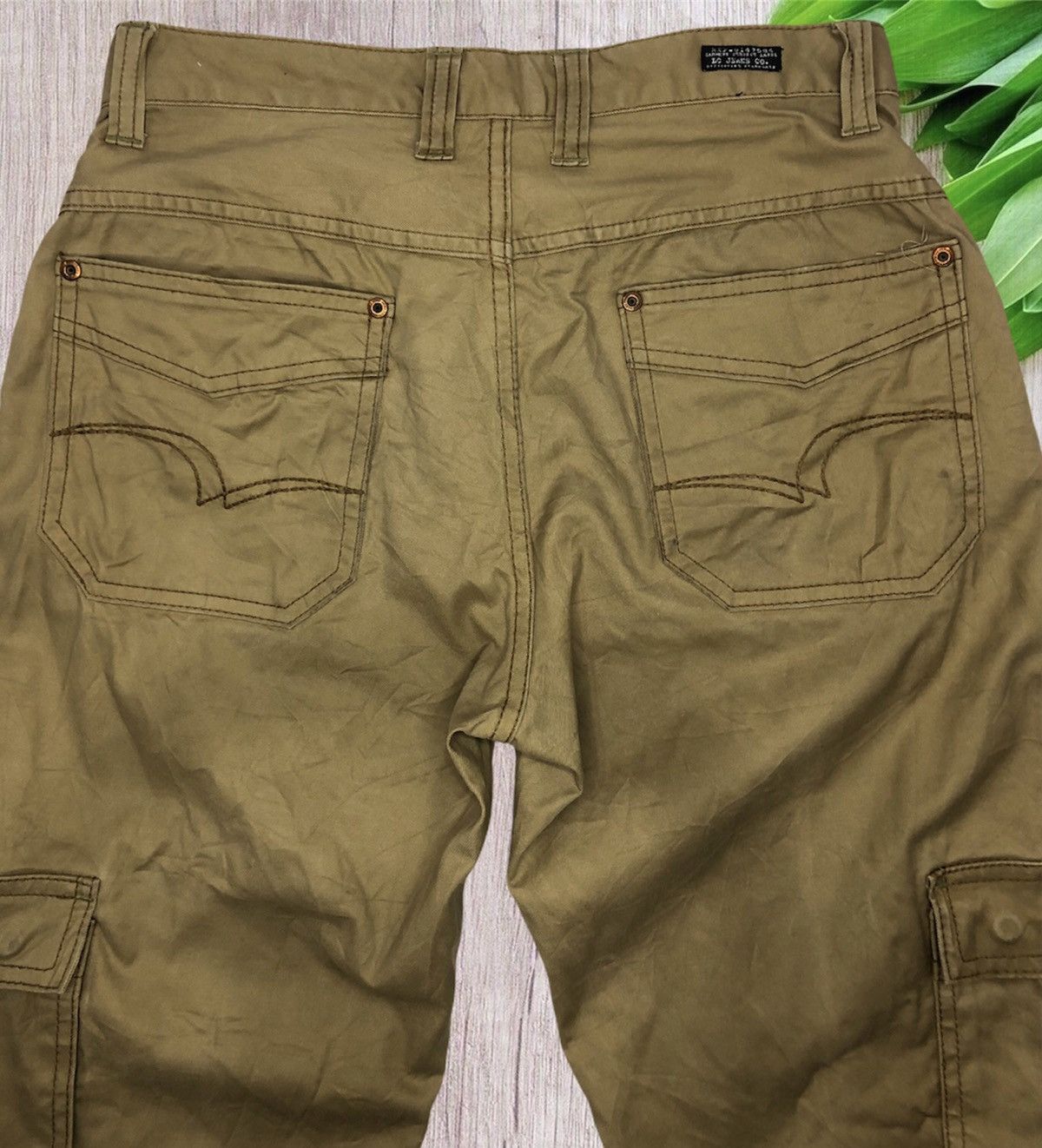 Lee 🔥Rare Lee Cooper Garment Service Label Utility Cargo Pants Size US 29 - 7 Thumbnail