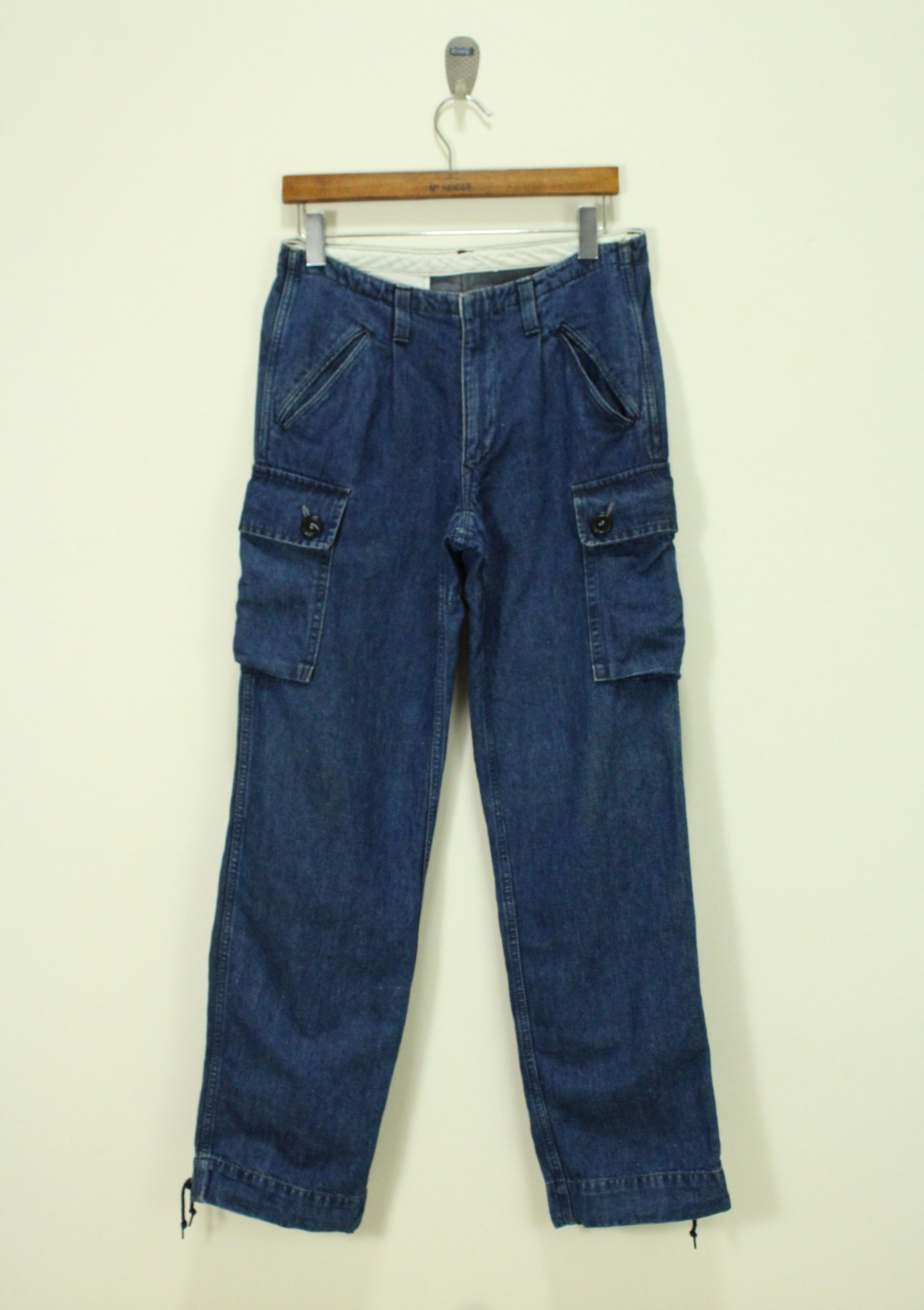 Blue Blue Japan × Indigo BLUE BLUE JAPAN Pants Cargo Indigo Cargo Pants Cotton/hemp Size US 30 / EU 46 - 1 Thumbnail