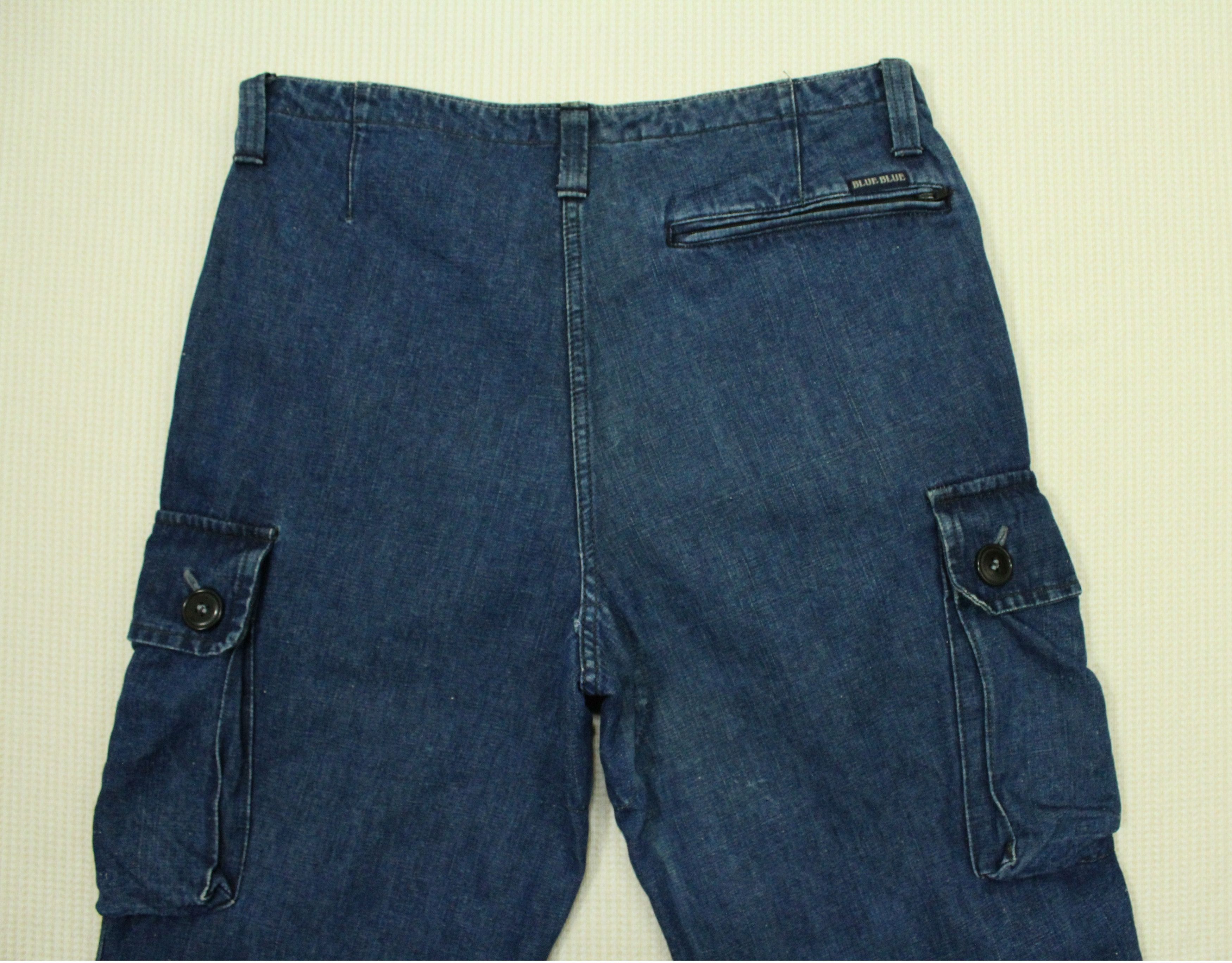 Blue Blue Japan × Indigo BLUE BLUE JAPAN Pants Cargo Indigo Cargo Pants Cotton/hemp Size US 30 / EU 46 - 5 Thumbnail