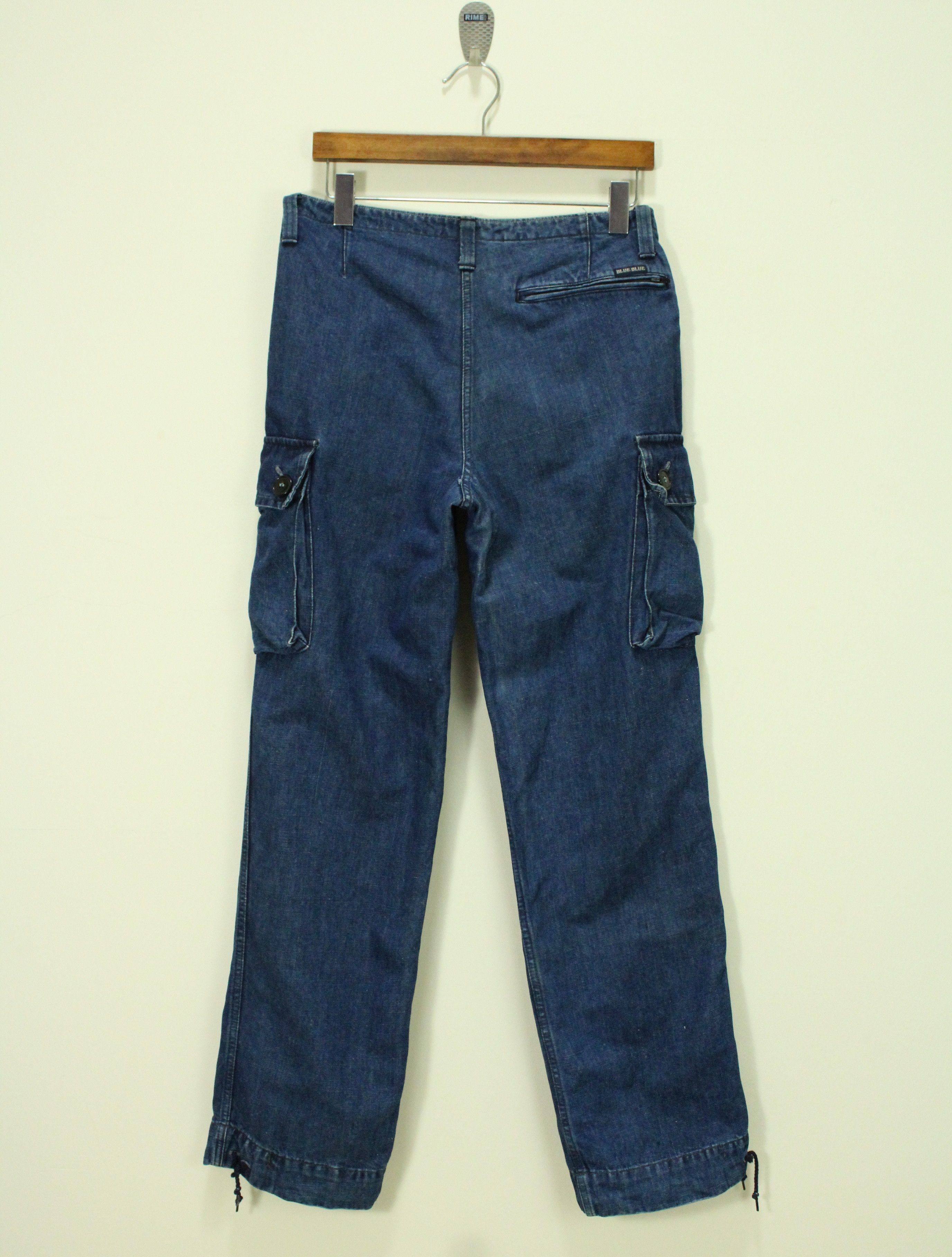 Blue Blue Japan × Indigo BLUE BLUE JAPAN Pants Cargo Indigo Cargo Pants Cotton/hemp Size US 30 / EU 46 - 2 Thumbnail