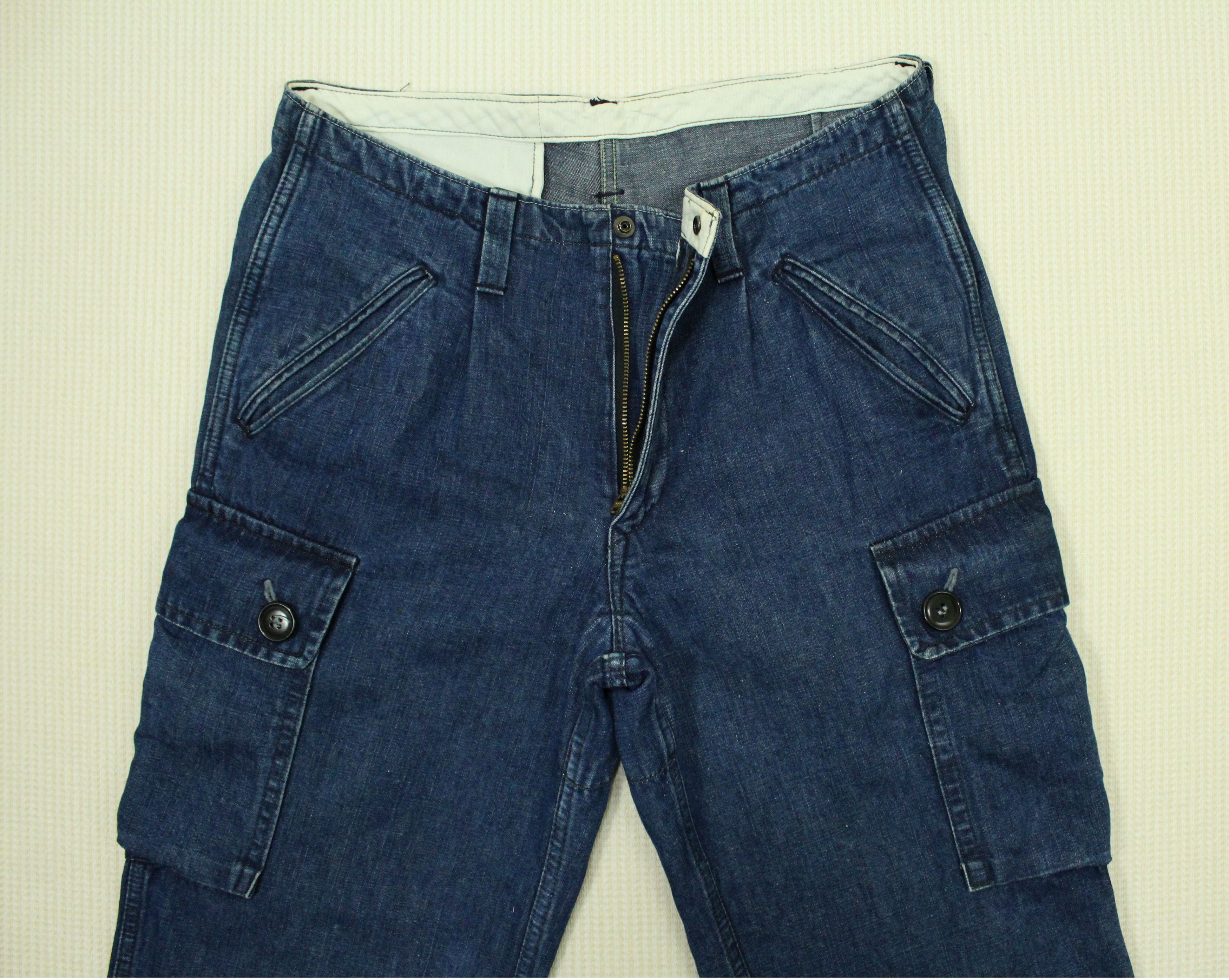Blue Blue Japan × Indigo BLUE BLUE JAPAN Pants Cargo Indigo Cargo Pants Cotton/hemp Size US 30 / EU 46 - 4 Thumbnail