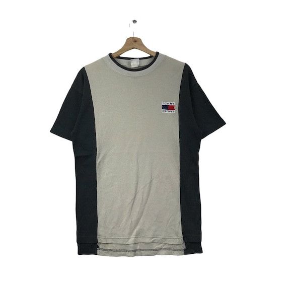 Vtg 90’ TOMMY HILFIGER Made In USA Striped Tee Shirt