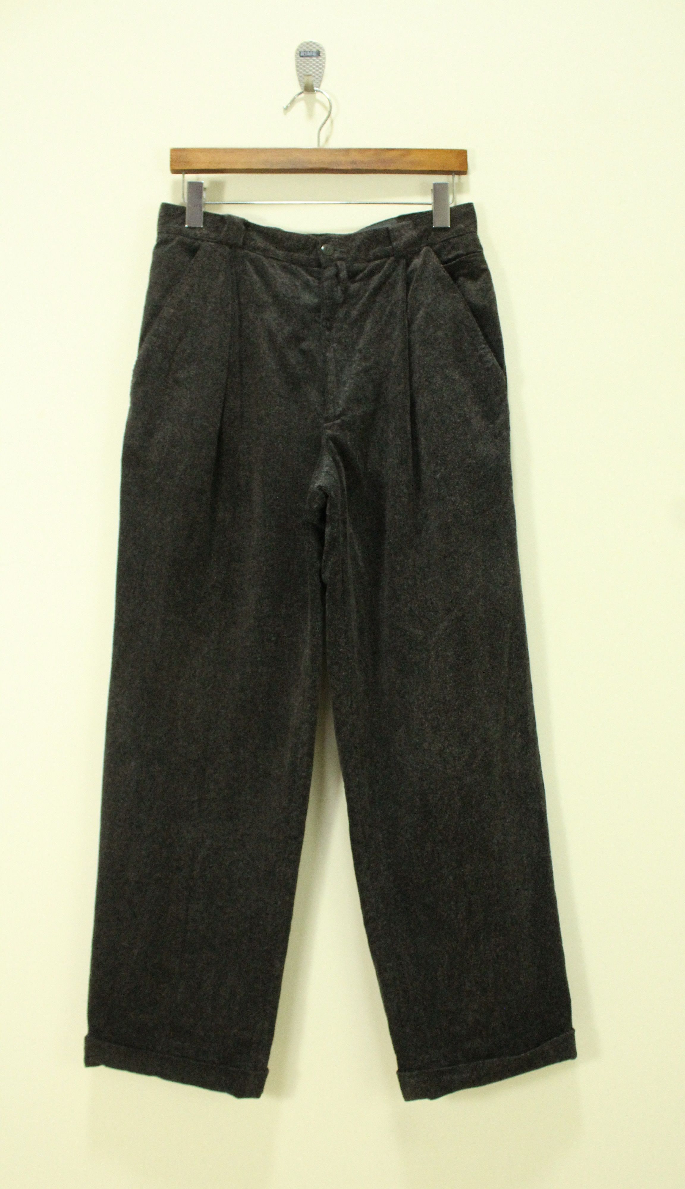 GIANNI VERSACE Pants Corduroy Vintage Back Pocket Sewn Shut
