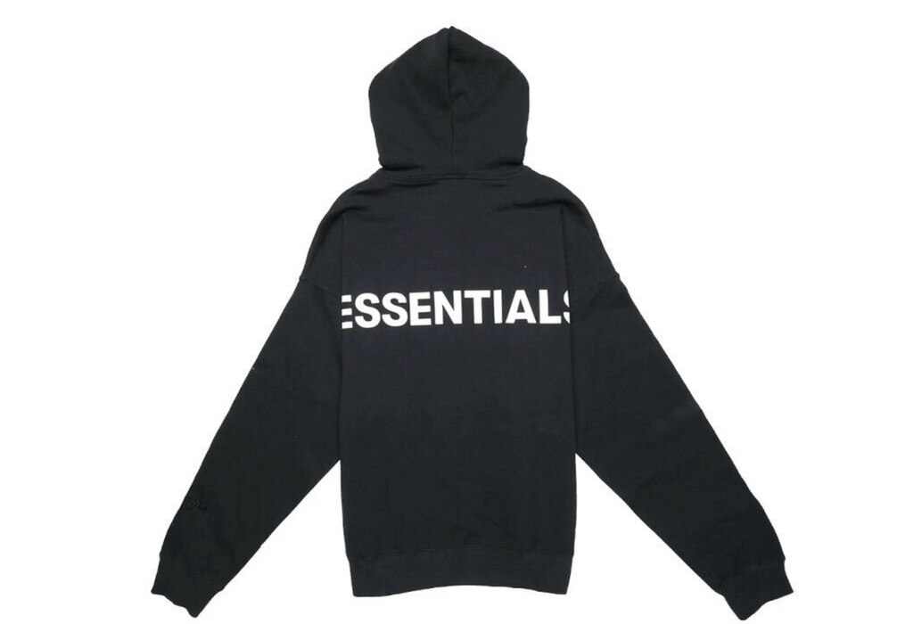 Vintage Fear Of God Essentials Hoodie Black 3m Size S Fw19 Ds Grailed