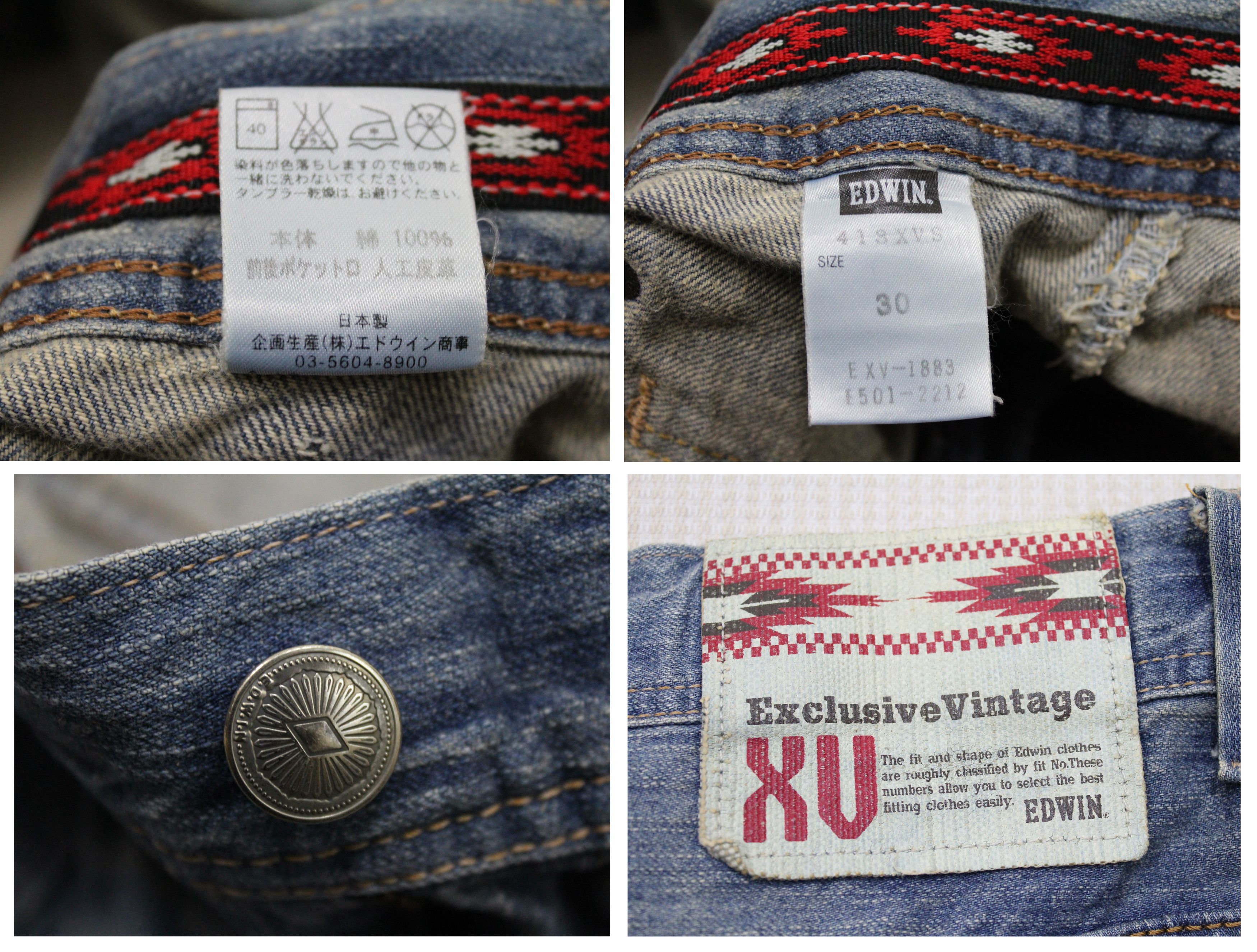 Edwin × Japanese Brand Edwin Jeans Denim Pants Fatigue Jeans Bush Pants Size US 32 / EU 48 - 8 Thumbnail