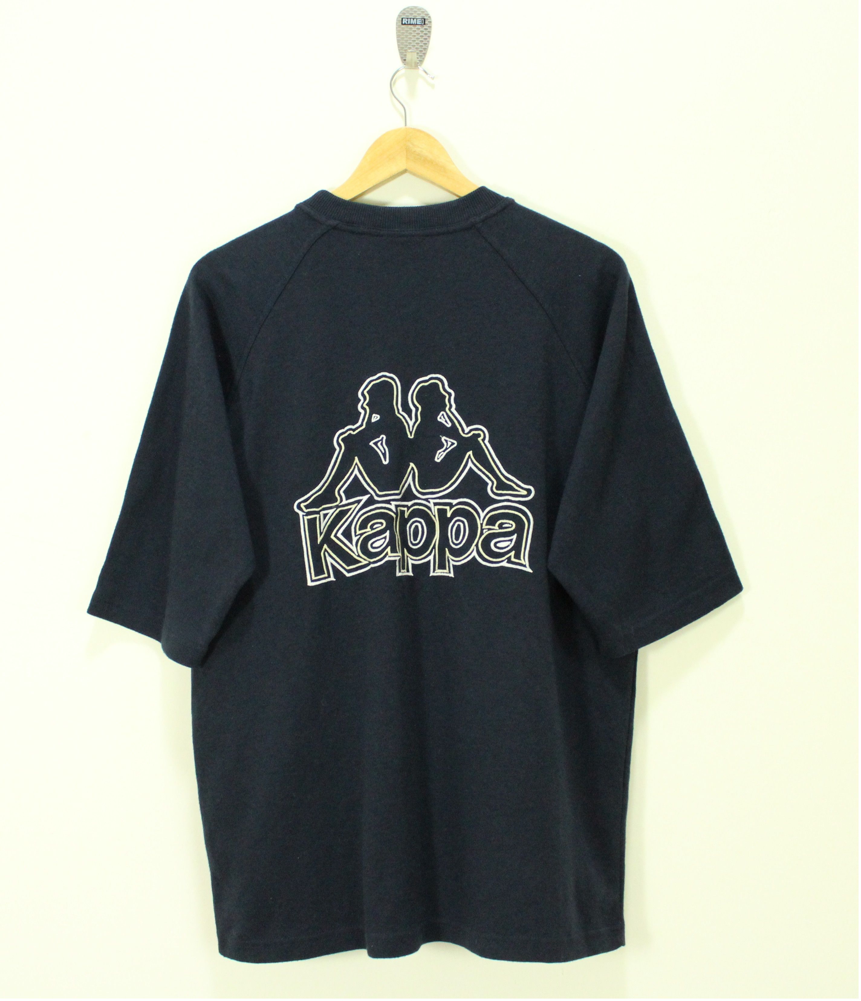 KAPPA T Shirt Embroidered Logo Big Logo Spell Out Oversize