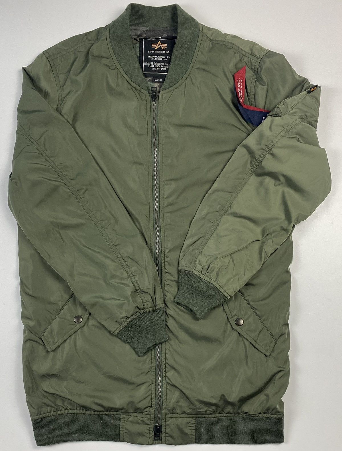 Alpha Industries ARMY ALPHA INDUSTRIES BOMBER JACKET AVIREX JACKET Size US L / EU 52-54 / 3 - 12 Thumbnail