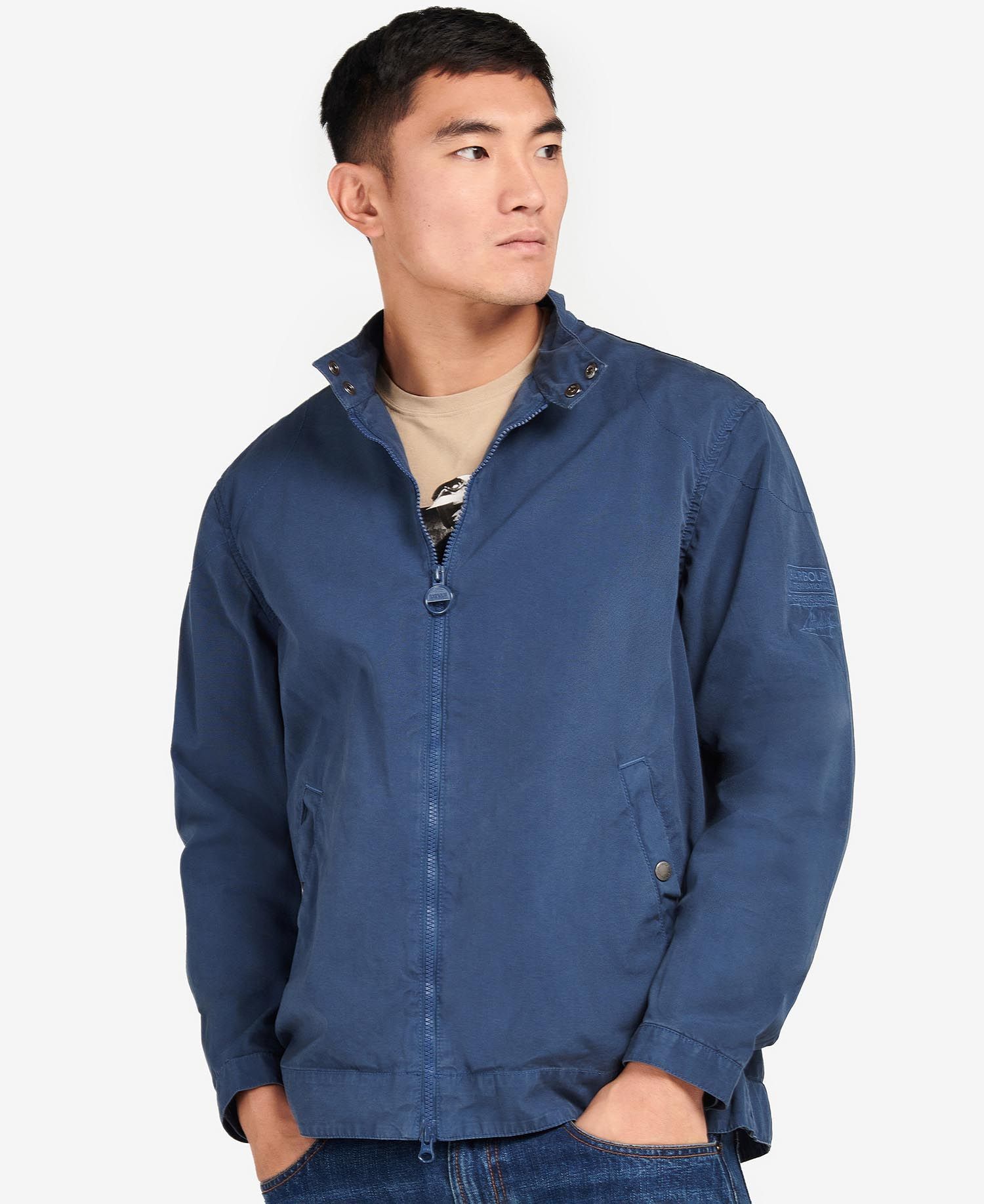 Barbour B. International McQueen Harrington Cotton Jacket M