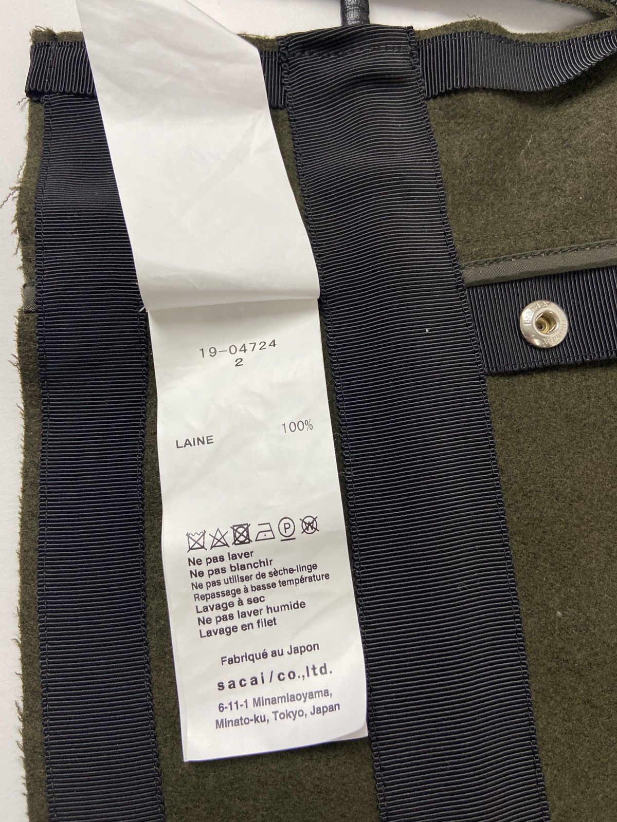 Japanese Brand × Sacai Sacai Detachable Wool Corset Size ONE SIZE - 18 Thumbnail