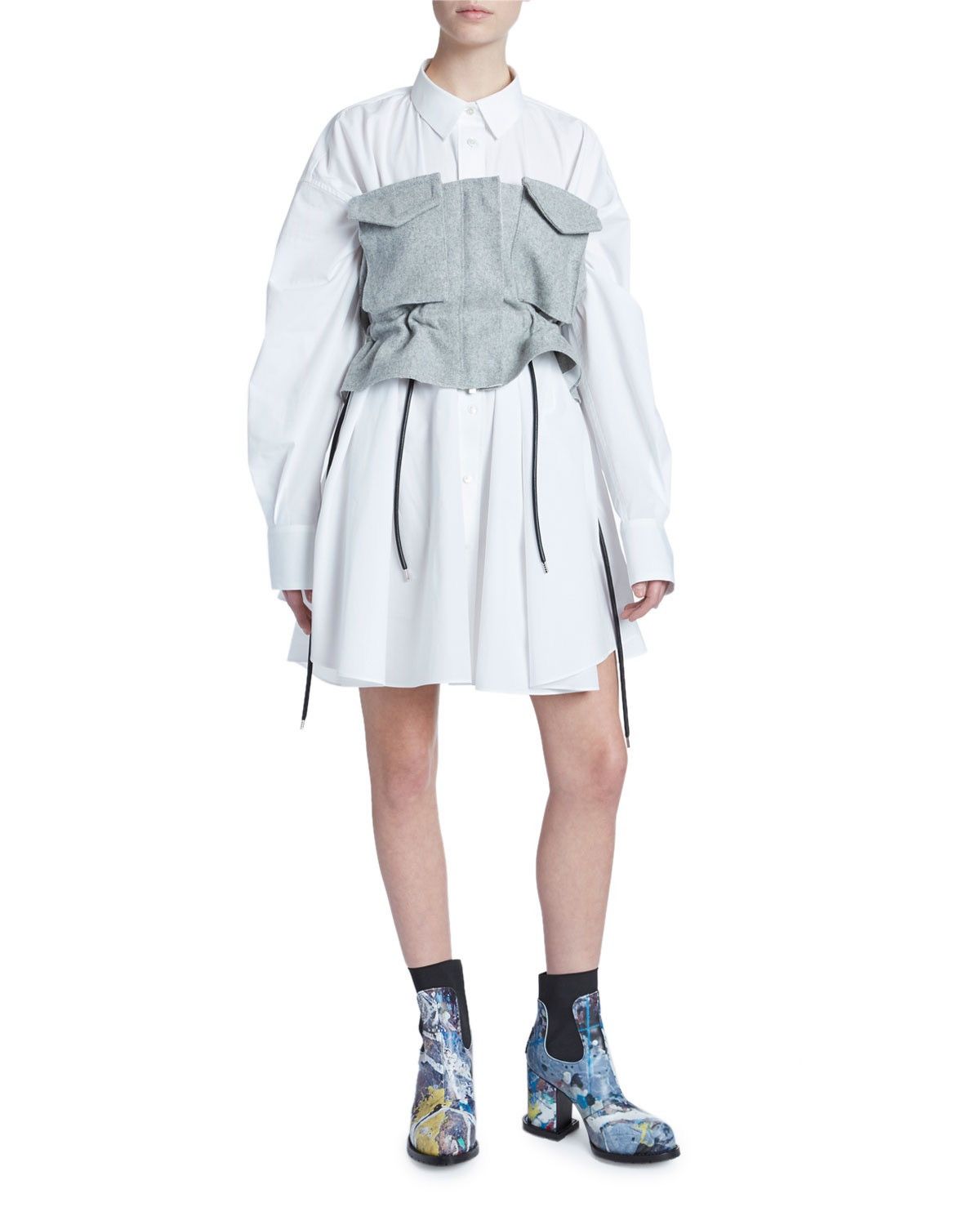 Japanese Brand × Sacai Sacai Detachable Wool Corset Size ONE SIZE - 3 Thumbnail