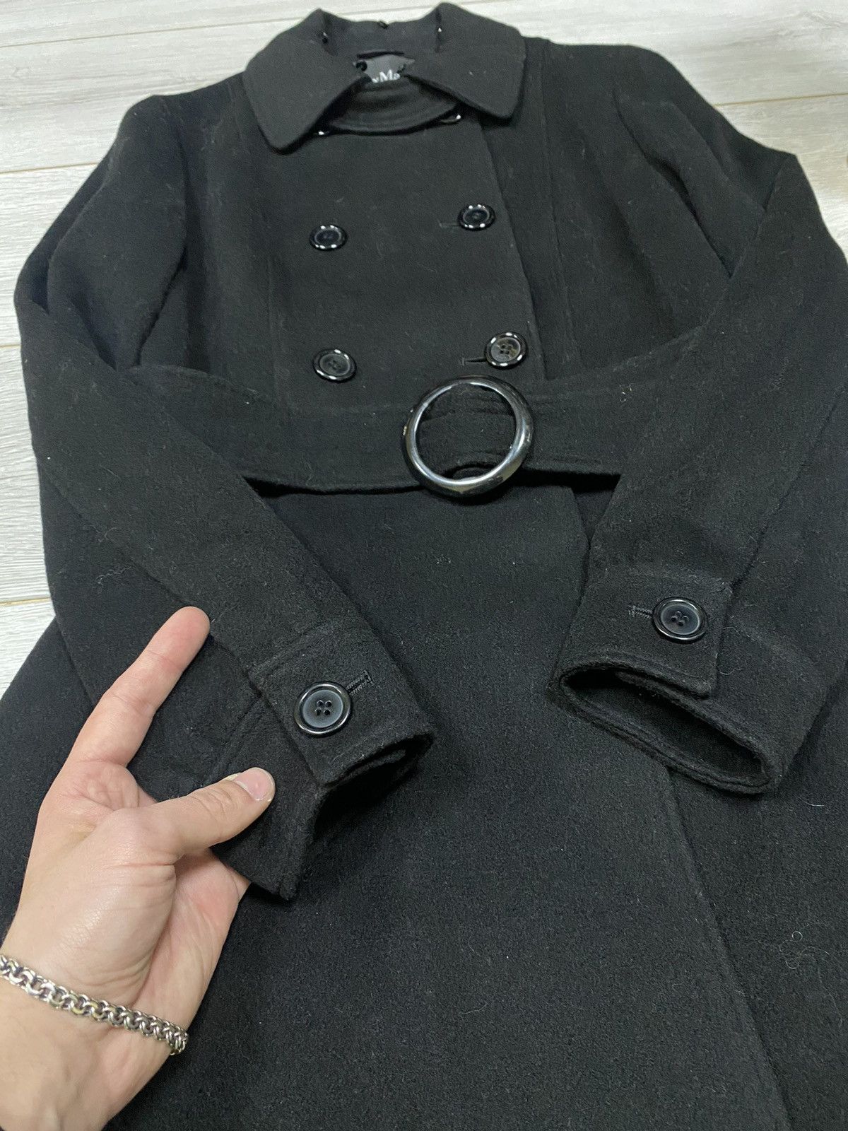 Max Mara Max Mara vintage wool cashmere coat Maglia Size XS / US 0-2 / IT 36-38 - 6 Thumbnail