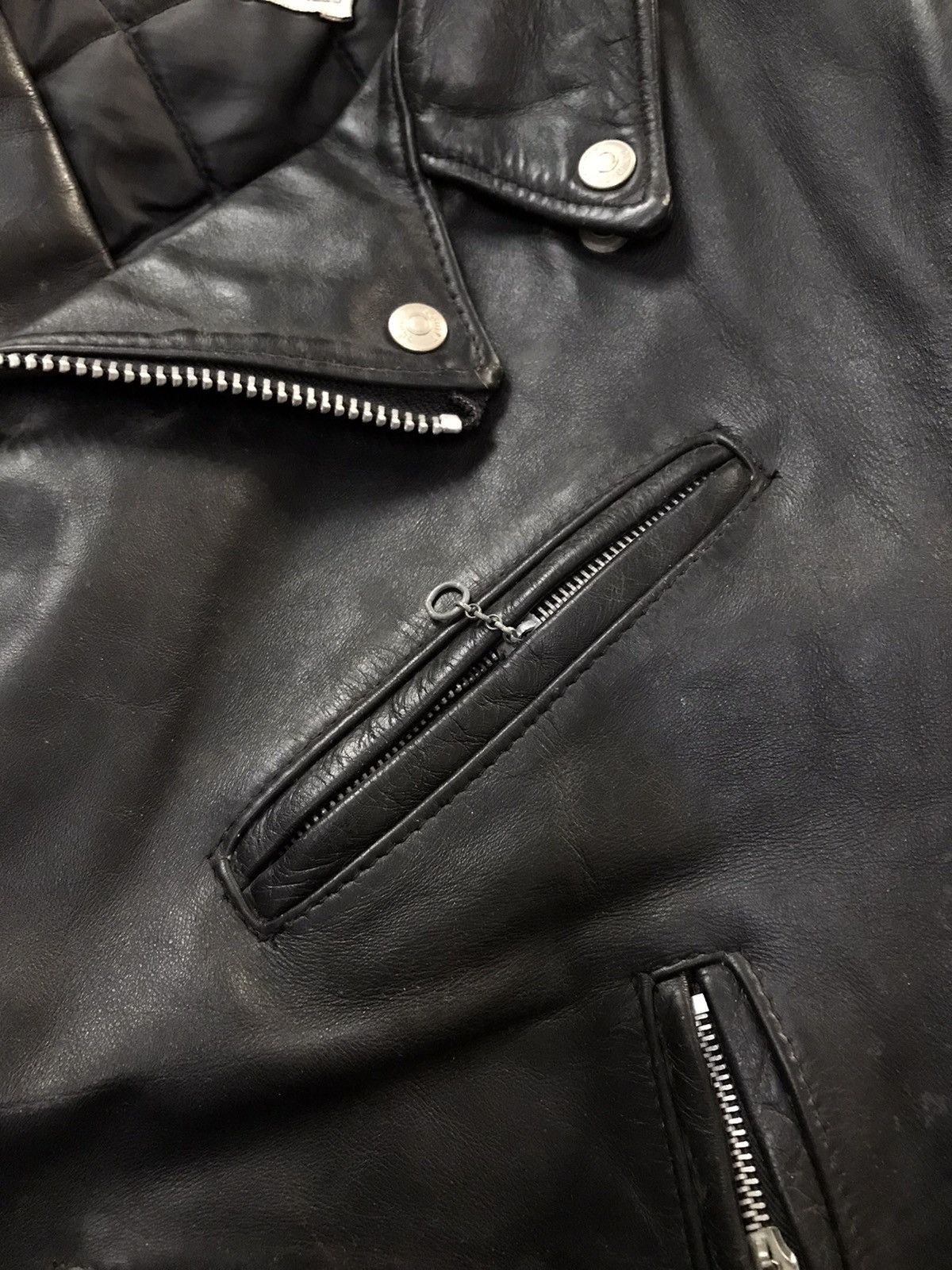 Schott × Vintage Vintage Schott Perfecto Cow Leather Motorcycle Jacket Size US M / EU 48-50 / 2 - 13 Thumbnail