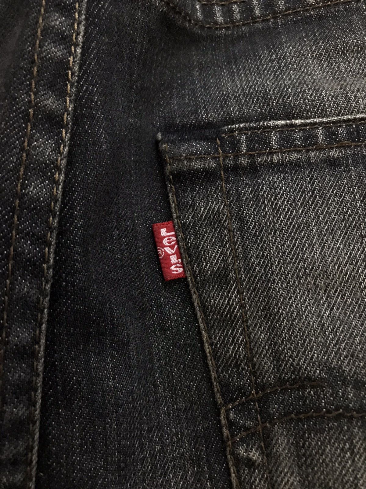 Comme des Garcons Old Master Levis Junya Watanabe CDG Corso Denim Black Jeans Size US 30 / EU 46 - 13 Thumbnail