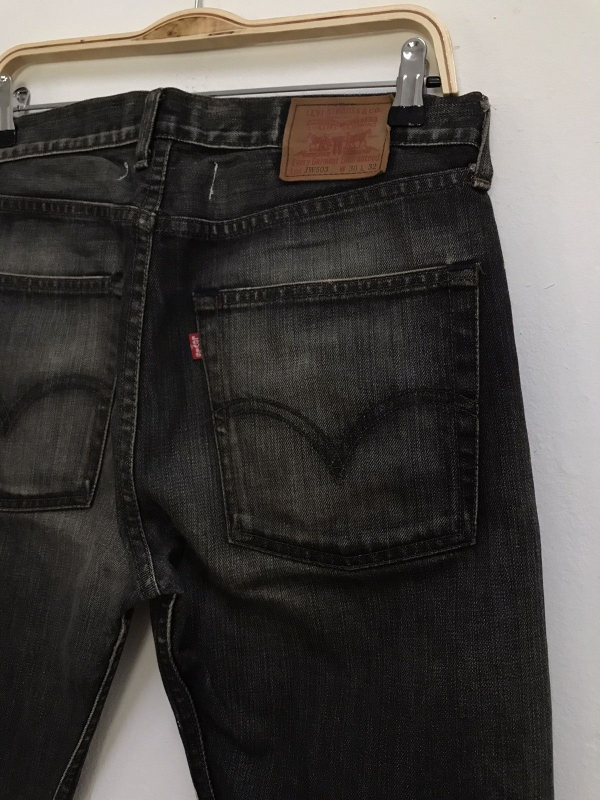 Comme des Garcons Old Master Levis Junya Watanabe CDG Corso Denim Black Jeans Size US 30 / EU 46 - 11 Thumbnail