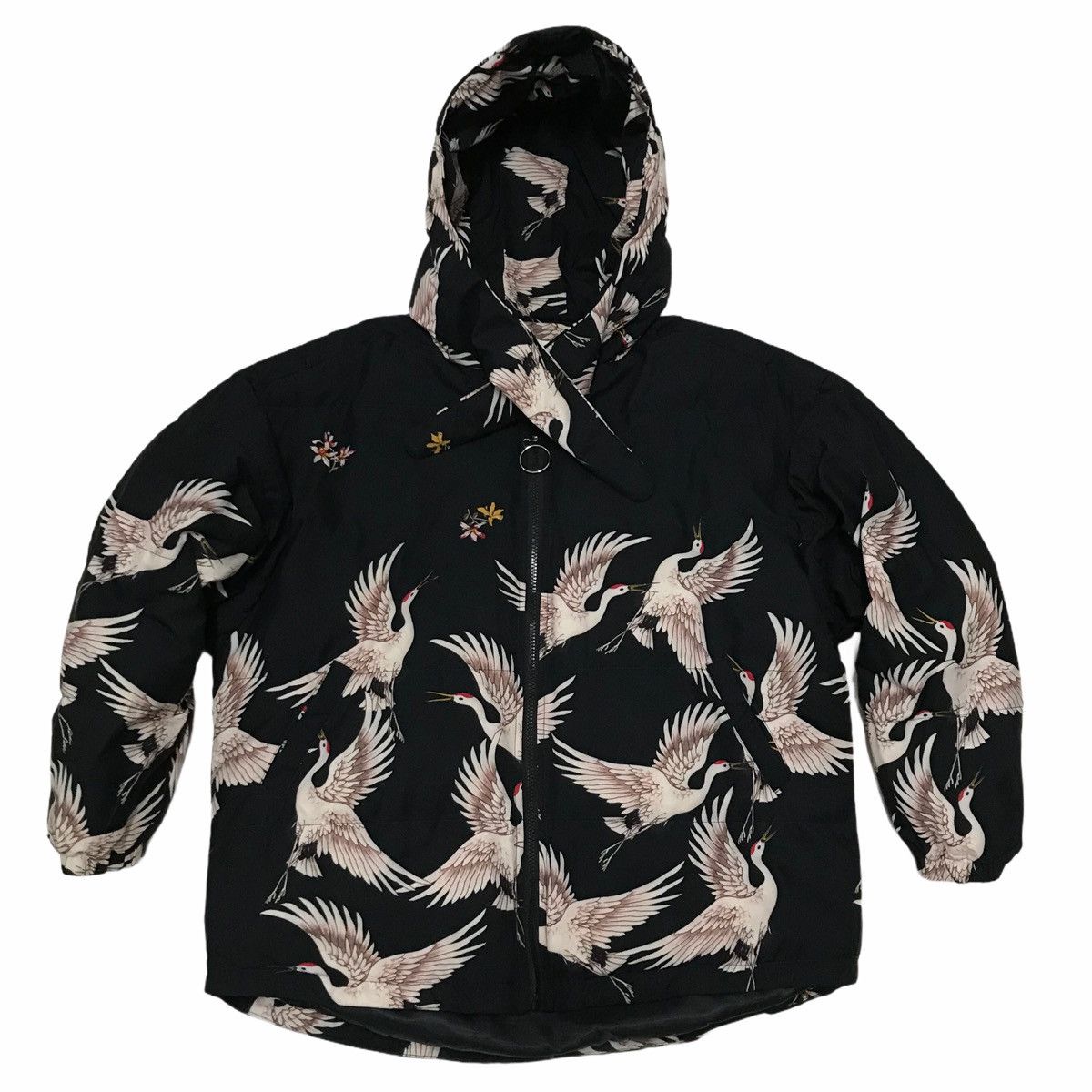 Japanese Brand × Vintage Vintage Hoodie Puffer Jacket Flying Crane / G001 Size US M / EU 48-50 / 2 - 1 Thumbnail