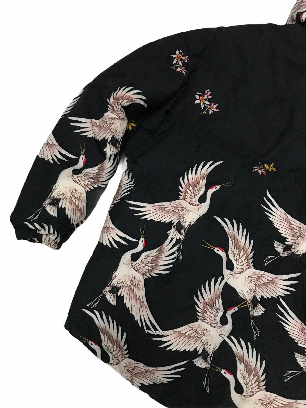 Japanese Brand × Vintage Vintage Hoodie Puffer Jacket Flying Crane / G001 Size US M / EU 48-50 / 2 - 7 Thumbnail