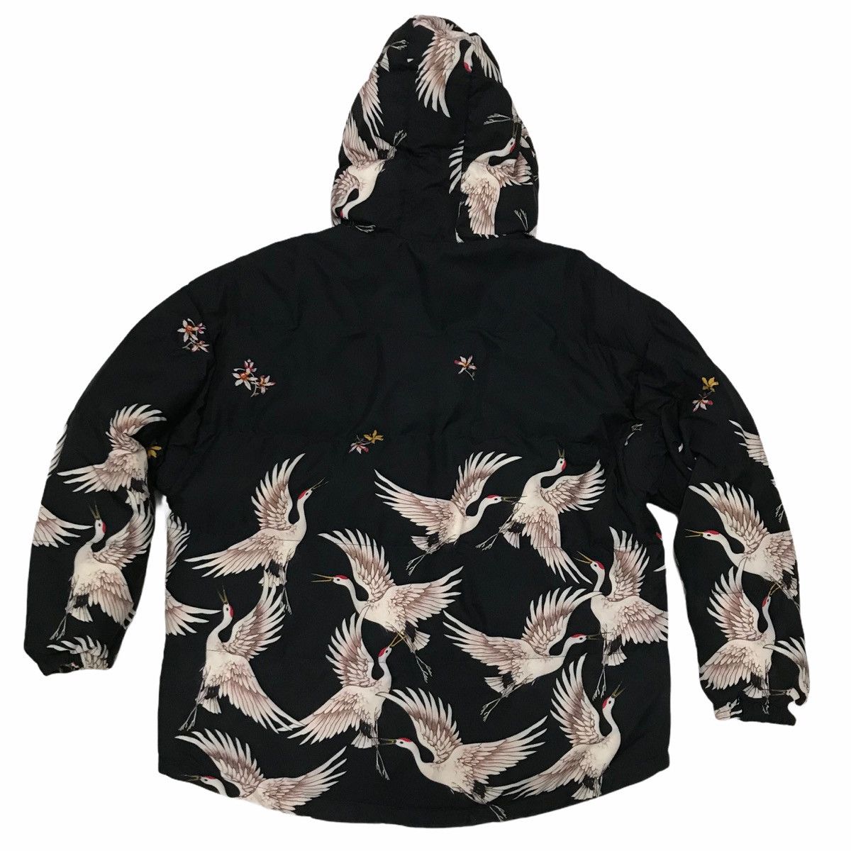 Japanese Brand × Vintage Vintage Hoodie Puffer Jacket Flying Crane / G001 Size US M / EU 48-50 / 2 - 5 Thumbnail