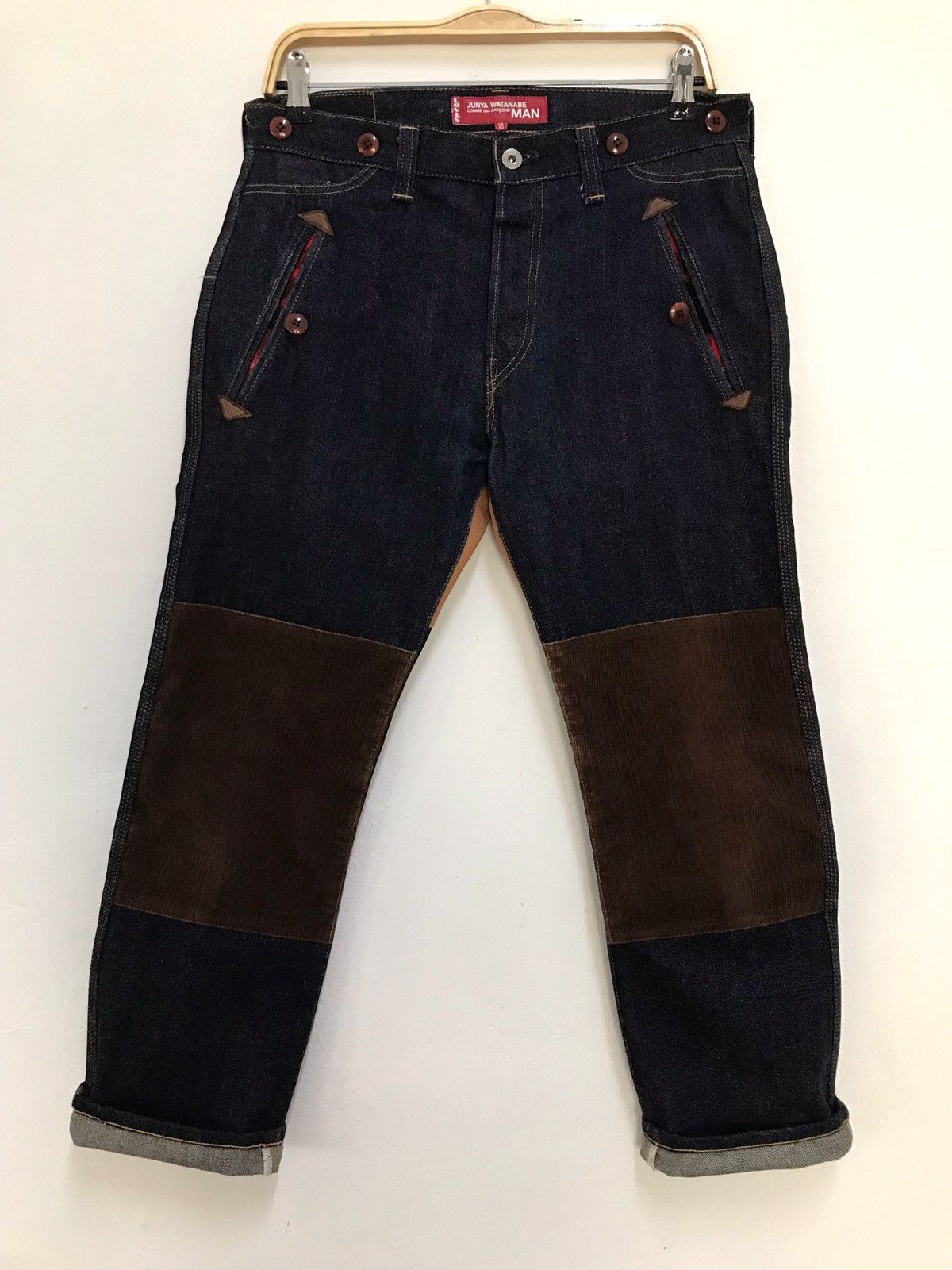 Comme des Garcons × Junya Watanabe × Levi's AD2009 Junya Watanabe Levis 501XX Big E Double Knee Denim Size US 32 / EU 48 - 2 Thumbnail