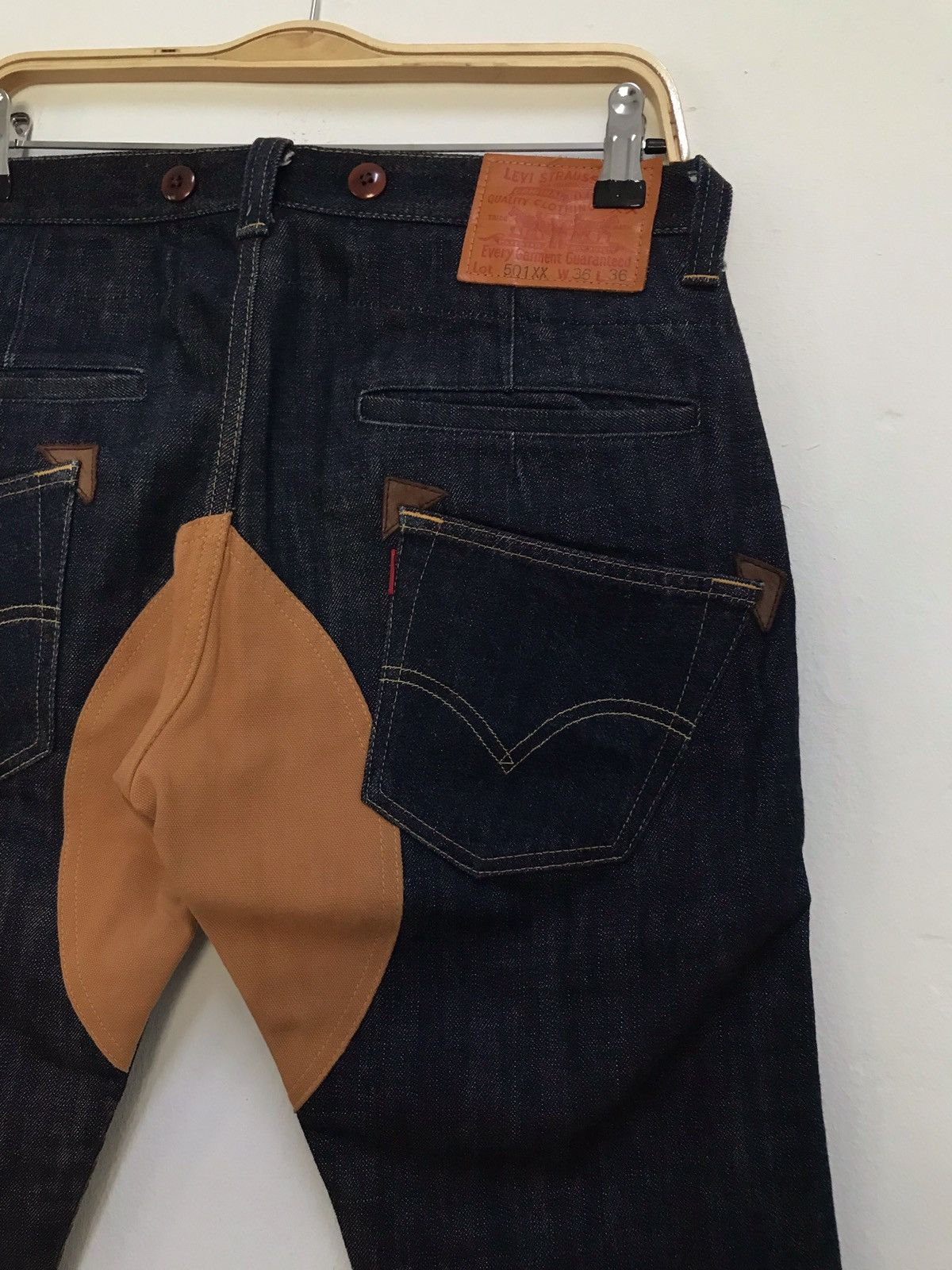 Comme des Garcons × Junya Watanabe × Levi's AD2009 Junya Watanabe Levis 501XX Big E Double Knee Denim Size US 32 / EU 48 - 12 Thumbnail