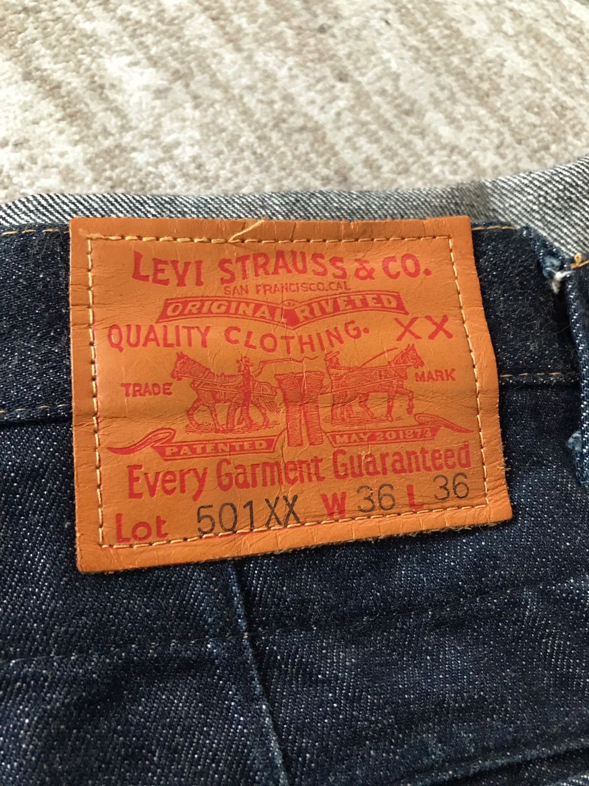 Comme des Garcons × Junya Watanabe × Levi's AD2009 Junya Watanabe Levis 501XX Big E Double Knee Denim Size US 32 / EU 48 - 17 Thumbnail