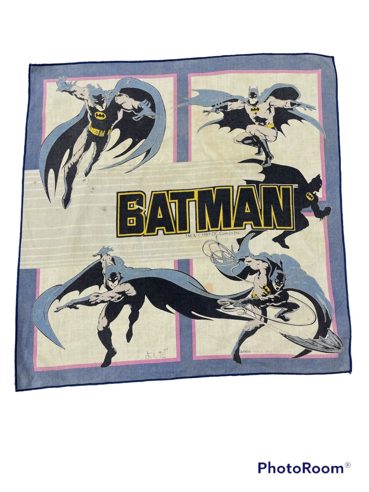 Cartoon Network Lot bundles Vintage Bandana Handkerchief Superman Batman Size ONE SIZE - 4 Thumbnail