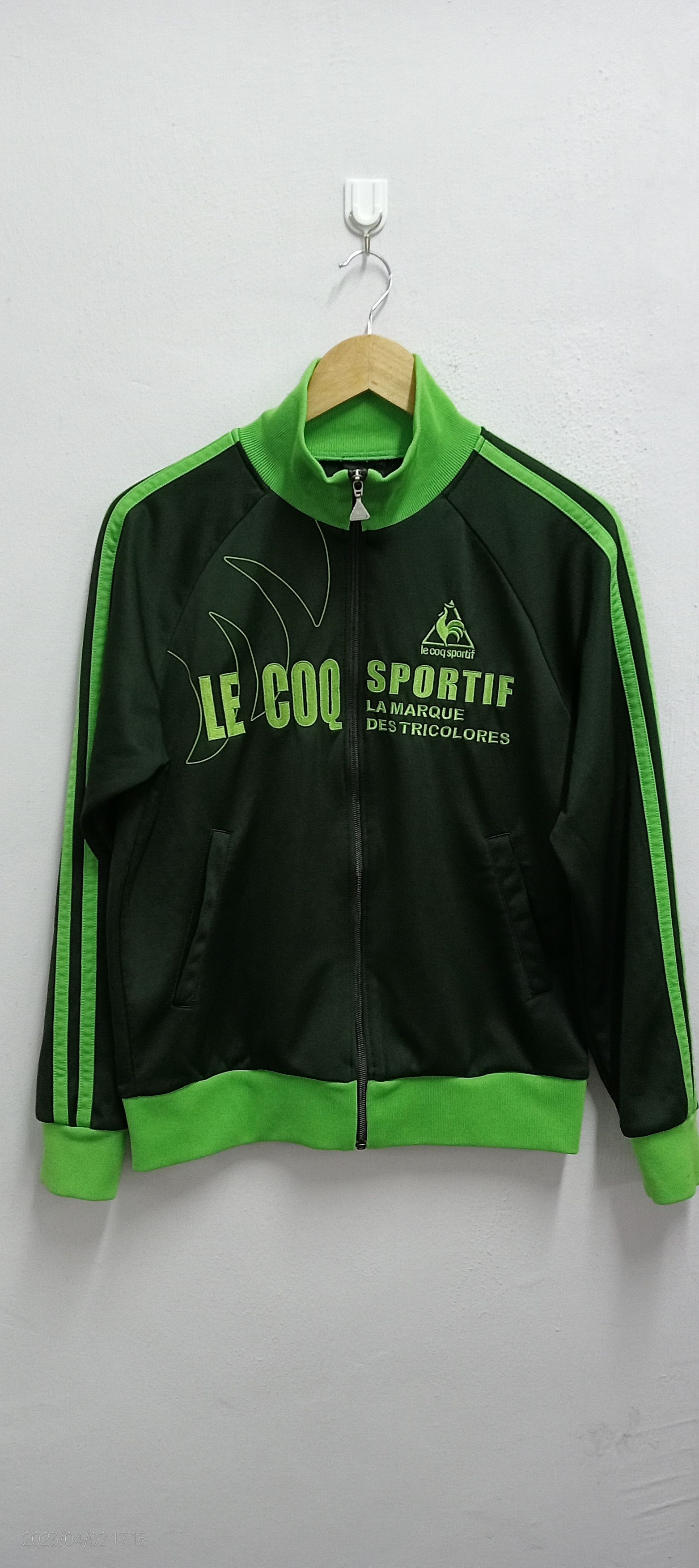 image of Le Coq Sportif Vintage Lecoq Sportif Track Jacket Very in Green, Men's (Size Medium)