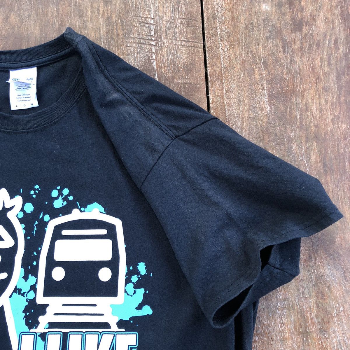 Band Tees Thrashed Faded I Like Trains Alternative Rock Band T Shirt Size US L / EU 52-54 / 3 - 7 Thumbnail