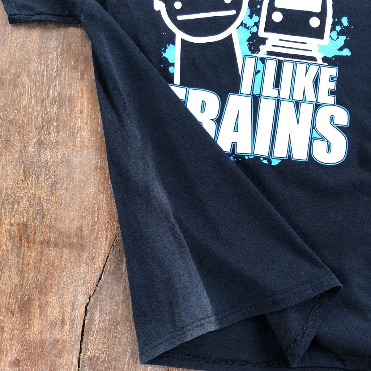 Band Tees Thrashed Faded I Like Trains Alternative Rock Band T Shirt Size US L / EU 52-54 / 3 - 6 Thumbnail