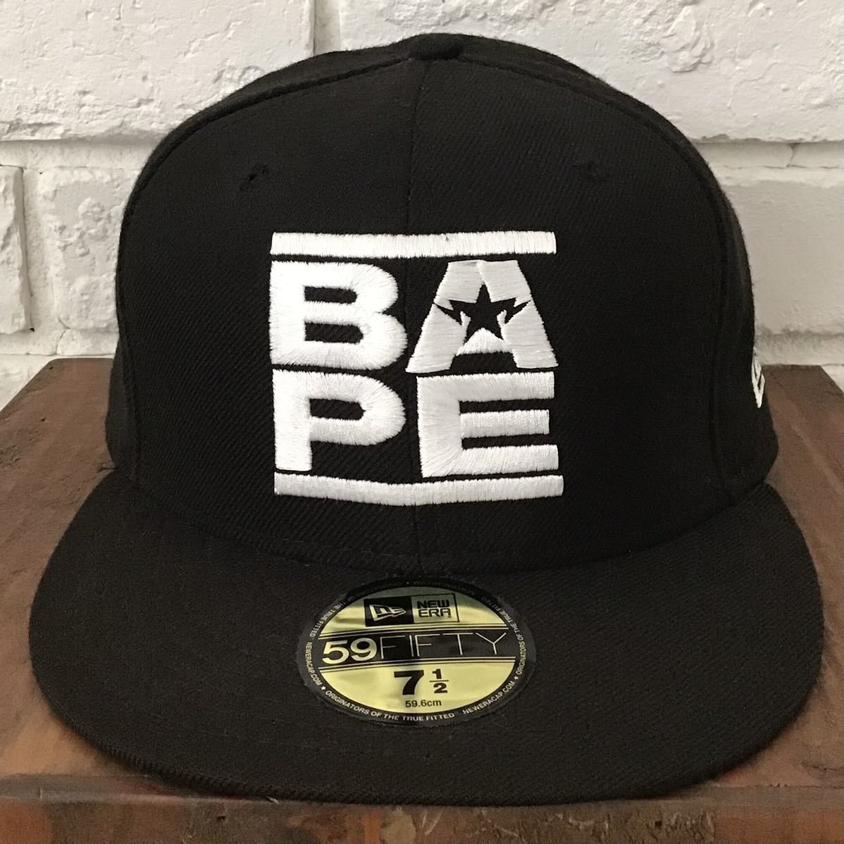 Bape BAPE × NEW ERA BAPE STA logo cap hat black BAPE STAR | Grailed