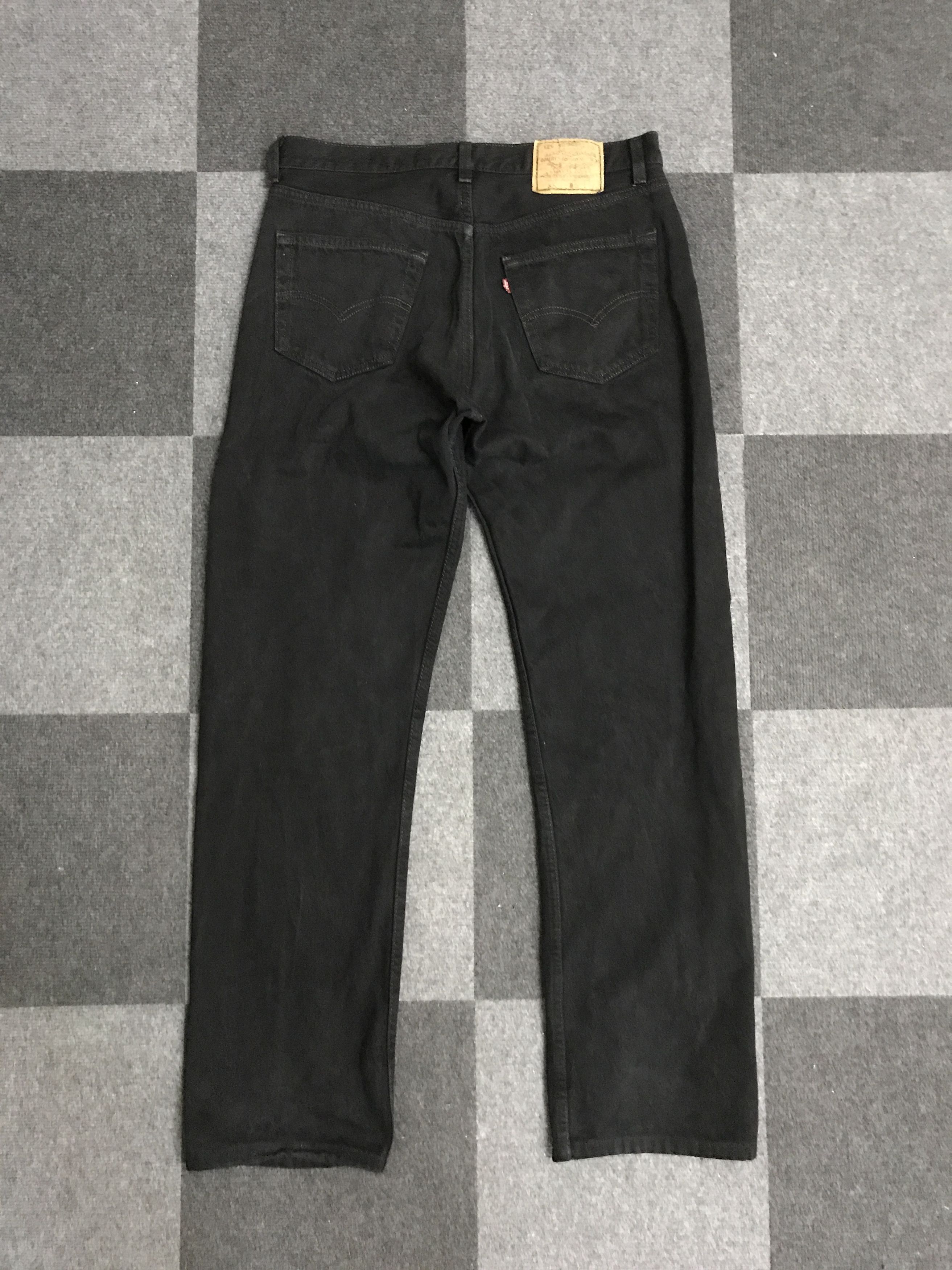 Levi's Vintage Clothing VL146-Vintage Levis 501 Superblack USA Jeans Size US 33 - 7 Thumbnail