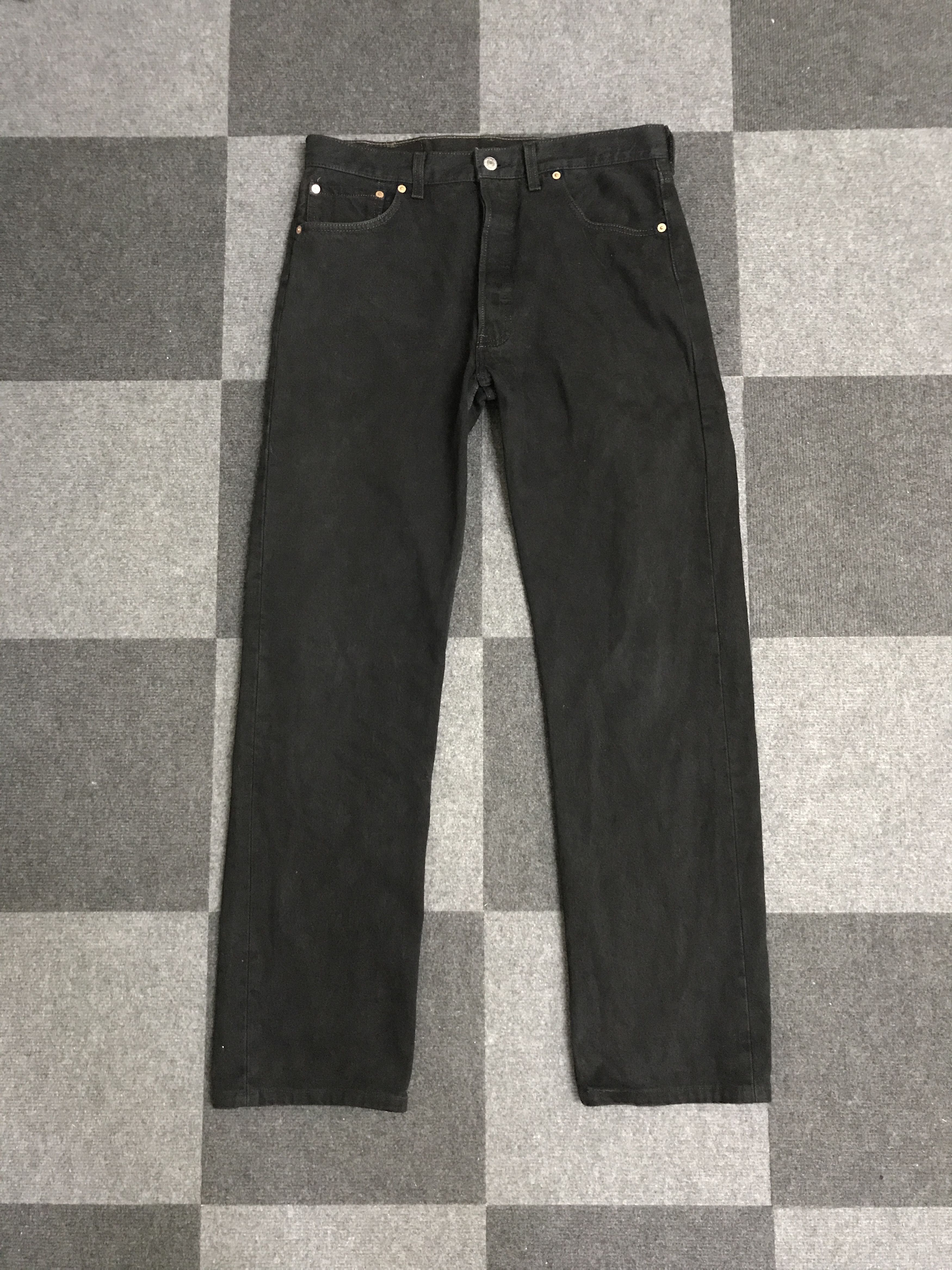 Levi's Vintage Clothing VL146-Vintage Levis 501 Superblack USA Jeans Size US 33 - 1 Thumbnail