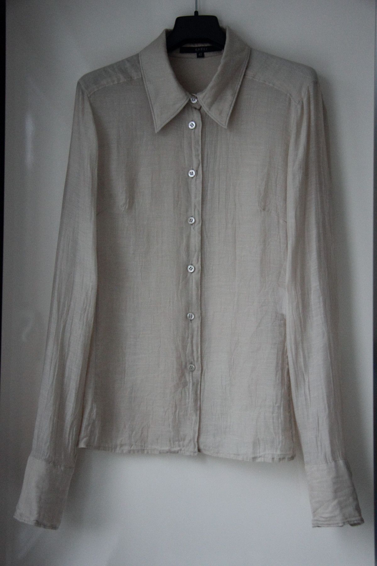 Image of Gucci Silk Shirt Size 40, Men's