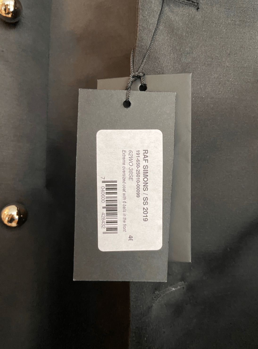 Raf Simons Extreme Oversize 6 Ball Satin Coat Size US M / EU 48-50 / 2 - 2 Thumbnail