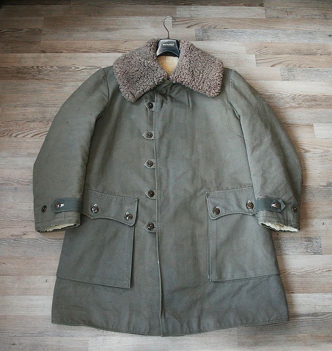 Vintage Vintage Swedish Army M1909 Coat Military Sheepskin Shearling ...