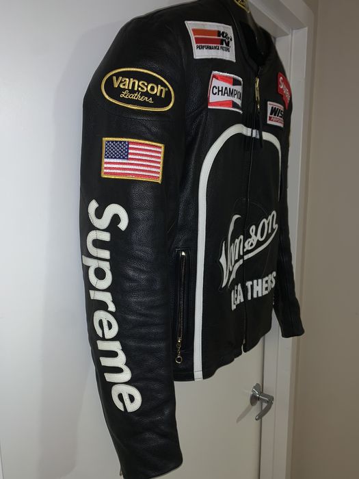 supreme x vanson leathers