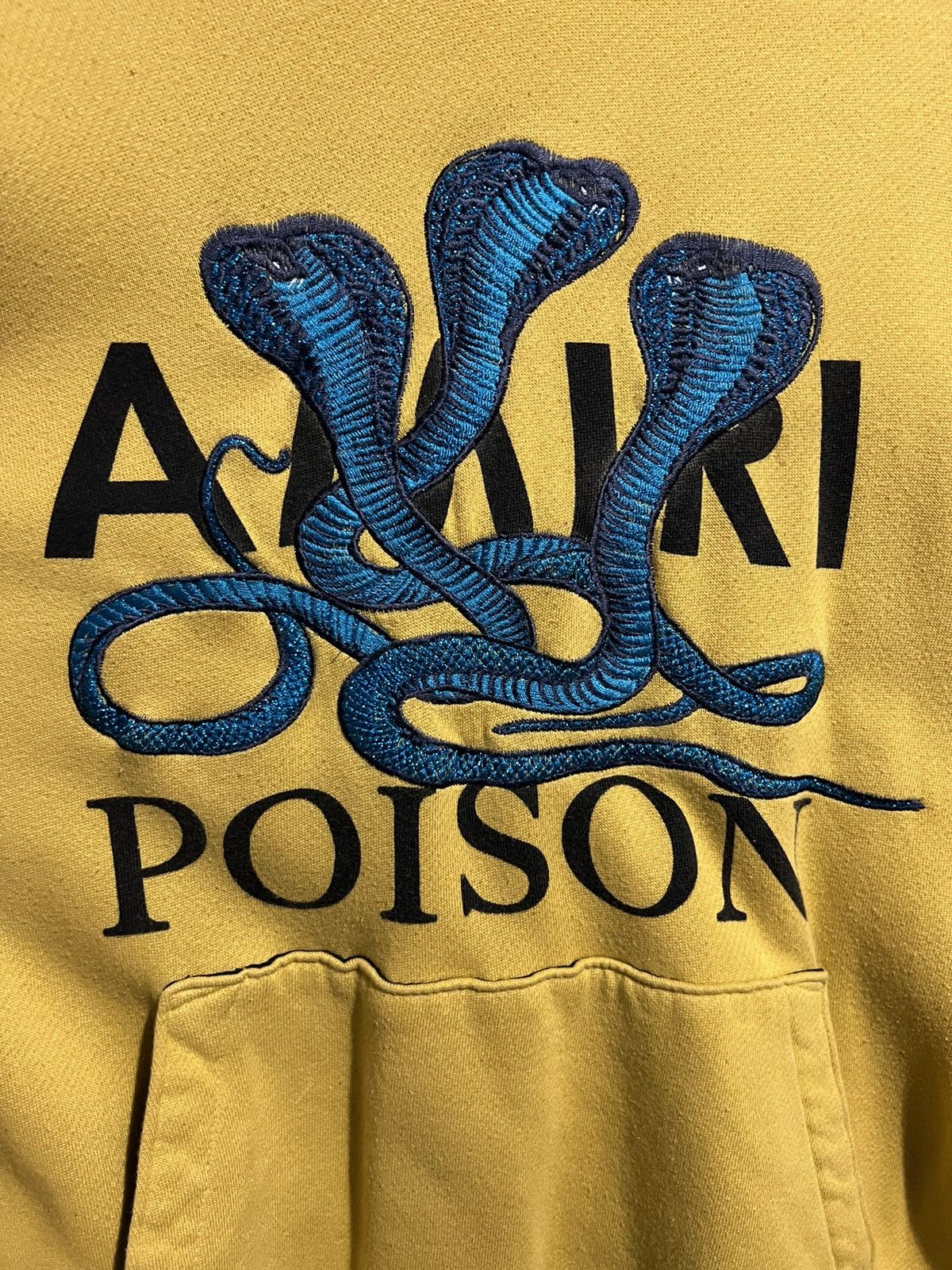 Amiri Amiri Snake Hoodie Yellow Size US L / EU 52-54 / 3 - 8 Thumbnail