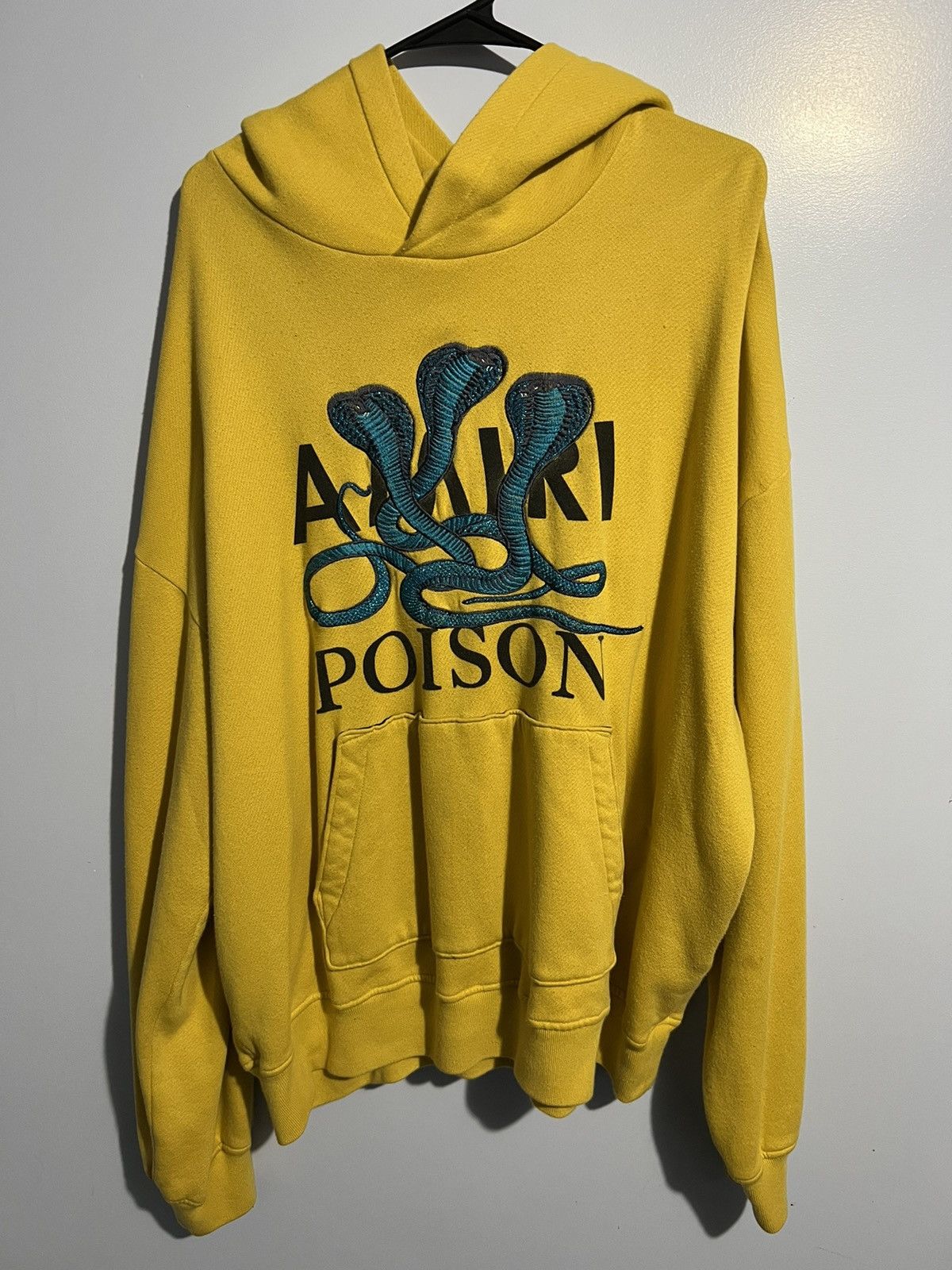 Amiri Amiri Snake Hoodie Yellow Size US L / EU 52-54 / 3 - 1 Thumbnail
