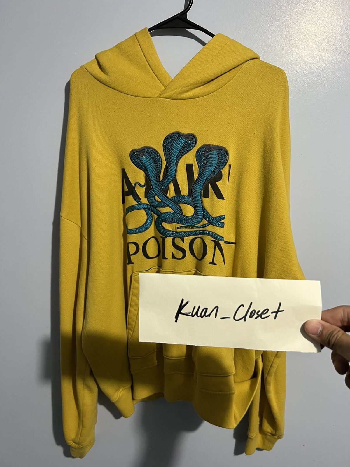Amiri Amiri Snake Hoodie Yellow Size US L / EU 52-54 / 3 - 7 Thumbnail