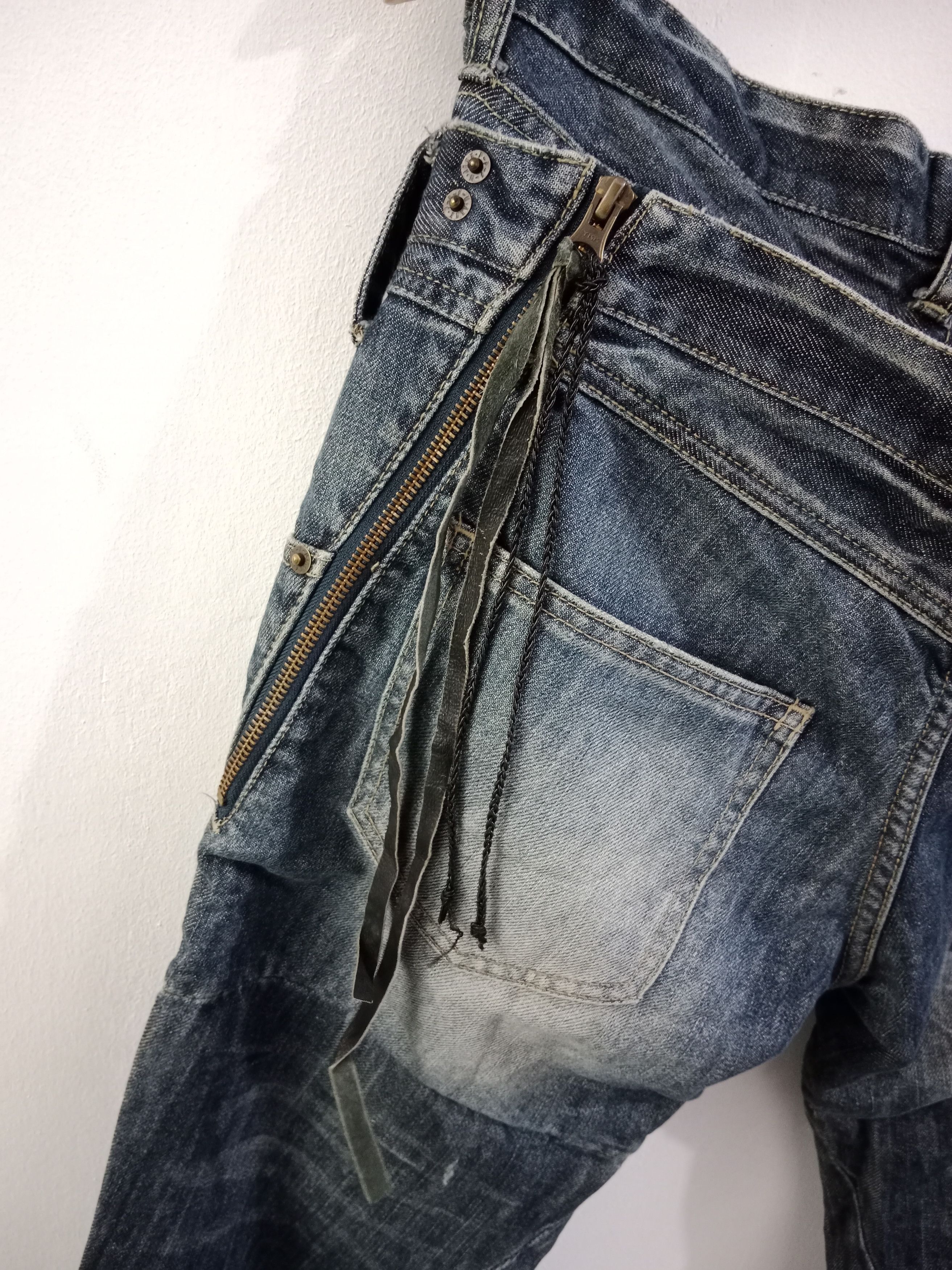 PPFM Vintage 💥 Double Waist Sakura Distressed Jeans Size US 32 / EU 48 - 7 Thumbnail