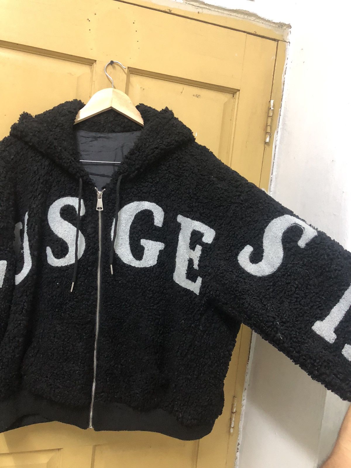 Japanese Brand Nice❗️SHEENA Spell Out Over Size Deep Pile Hoodie Size L / US 10 / IT 46 - 8 Thumbnail