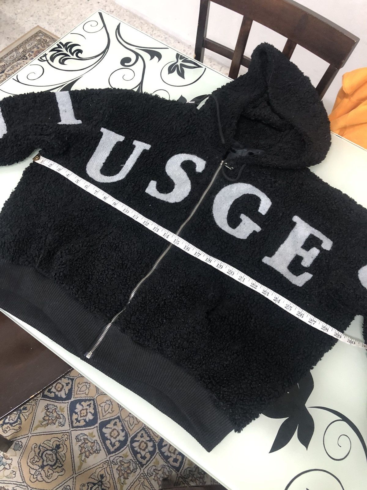 Japanese Brand Nice❗️SHEENA Spell Out Over Size Deep Pile Hoodie Size L / US 10 / IT 46 - 17 Thumbnail