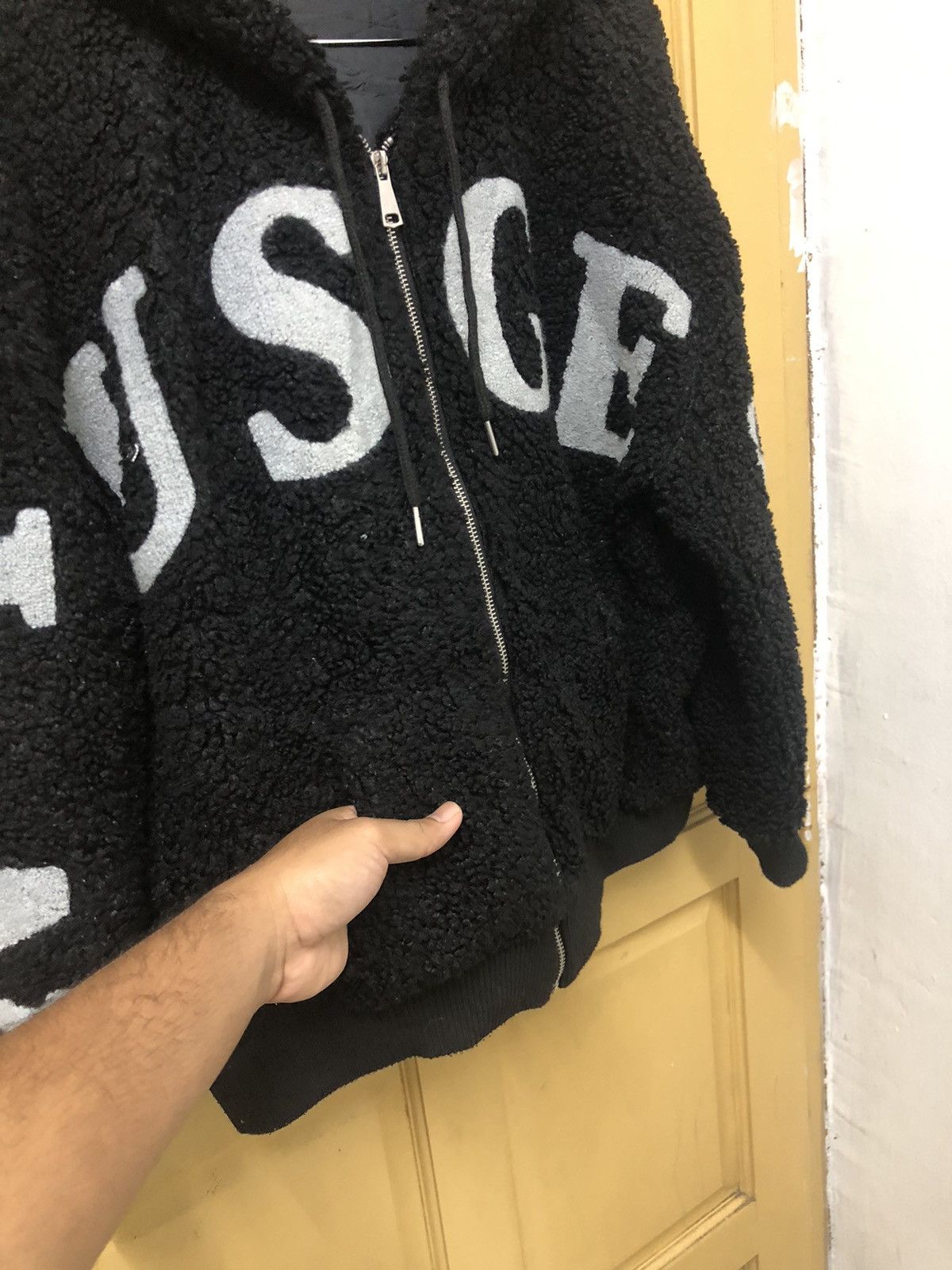 Japanese Brand Nice❗️SHEENA Spell Out Over Size Deep Pile Hoodie Size L / US 10 / IT 46 - 10 Thumbnail