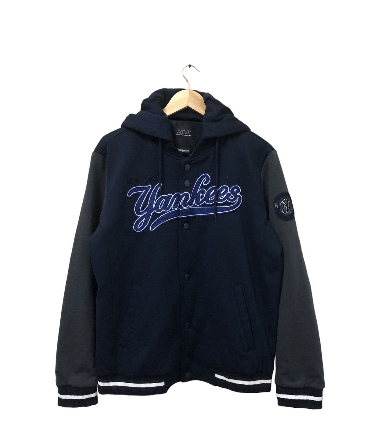 Image of Vintage Mlb New York Yankees Varsity Jackets in Blue, Men's (Size 2XL)