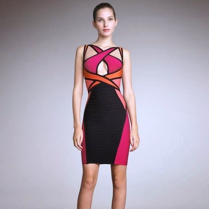 Herve Leger HERVE LEGER PARIS BANDAGE DRESS SIZE MEDIUM Grailed