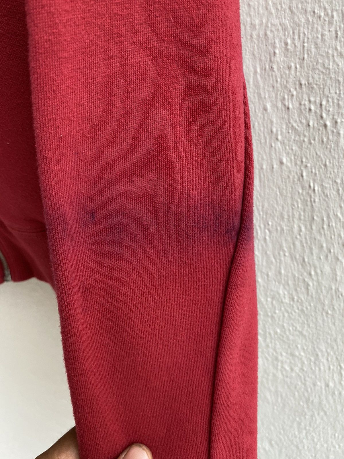 True Religion Hoodie Red Zip Up Buddha Logo