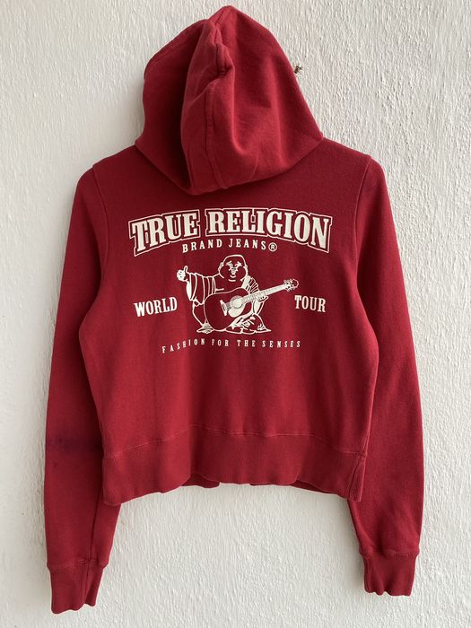 Red true religion discount hoodie