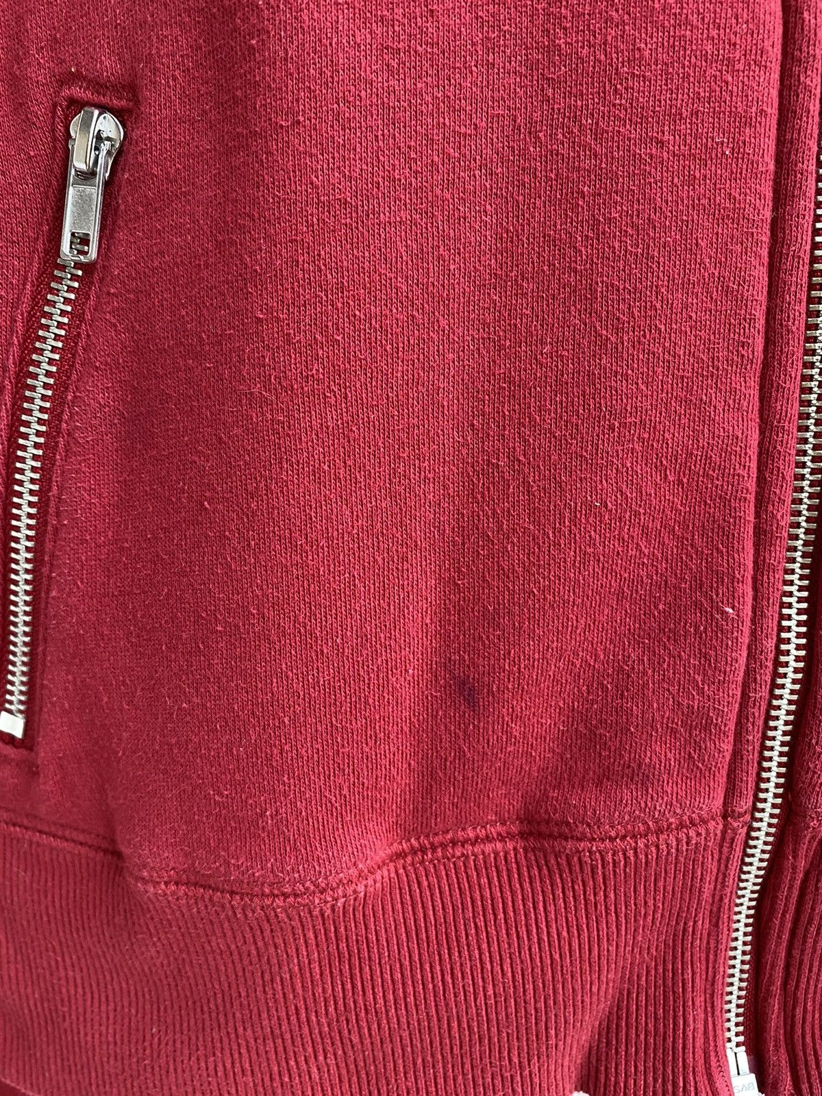 True Religion Hoodie Red Zip Up Buddha Logo